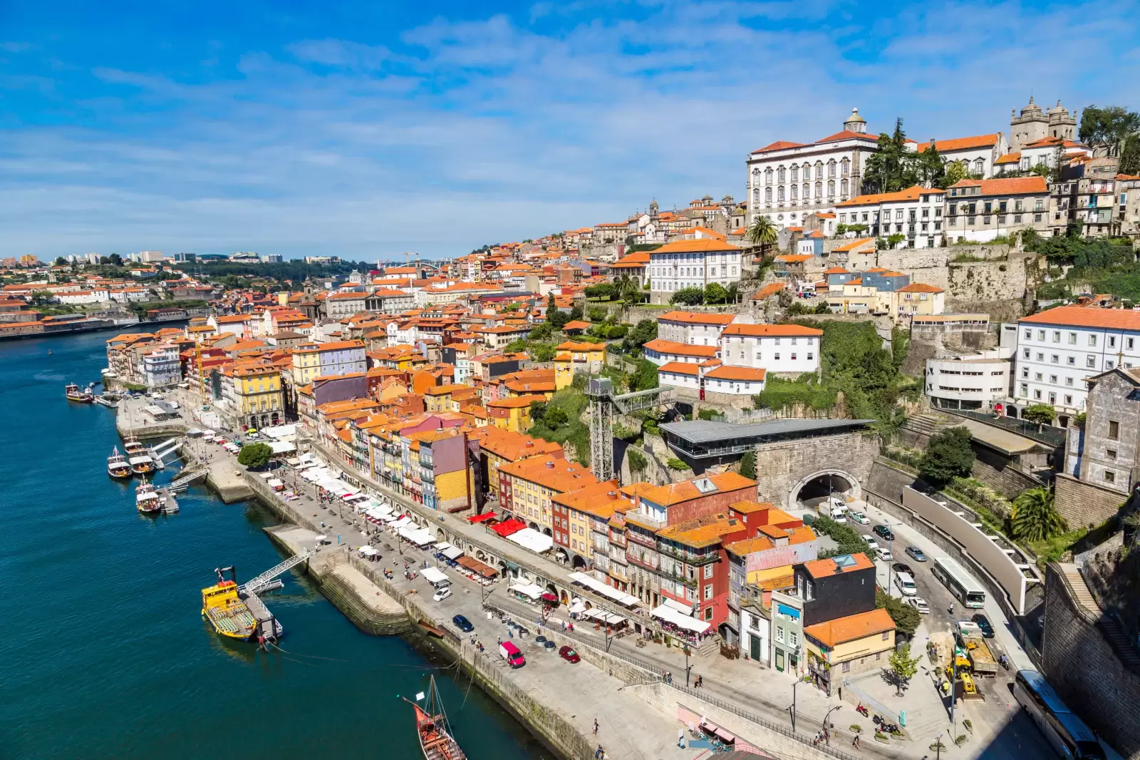 aerial view of porto in portugal in a beautiful summer day aerial view of porto in portugal in a beautiful summer day