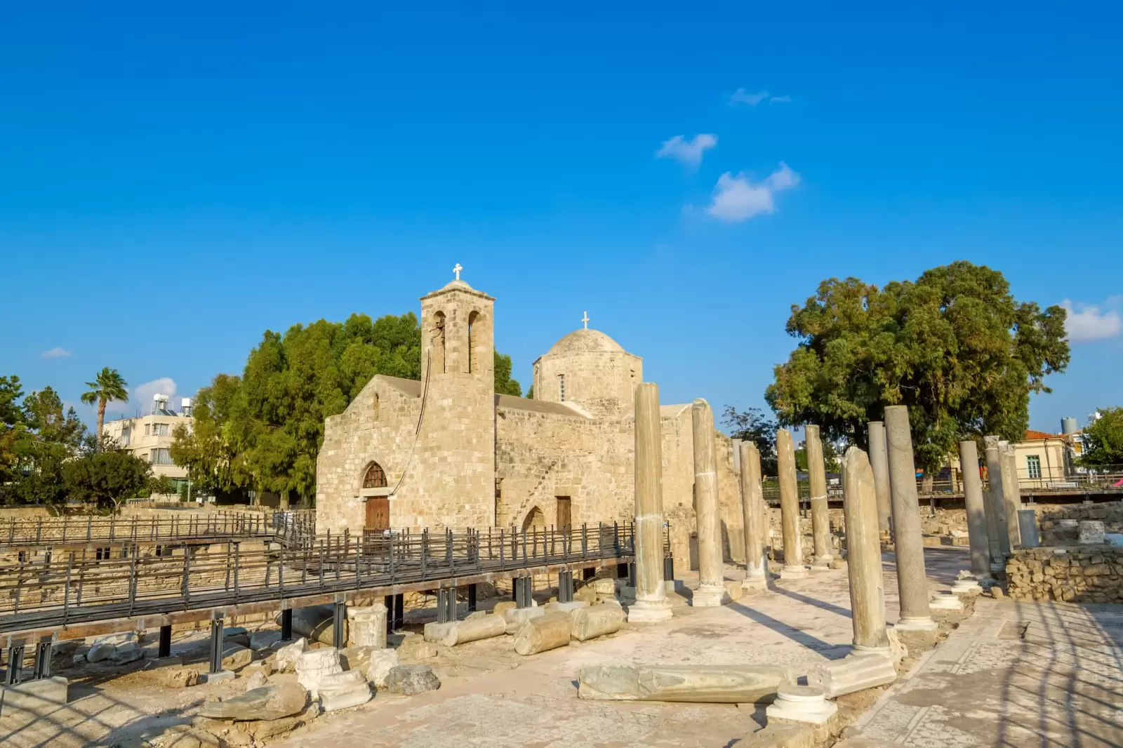 ancient ayia kyriaki chrysopolitissa church at paphos cyprus ancient ayia kyriaki chrysopolitissa church at paphos cyprus