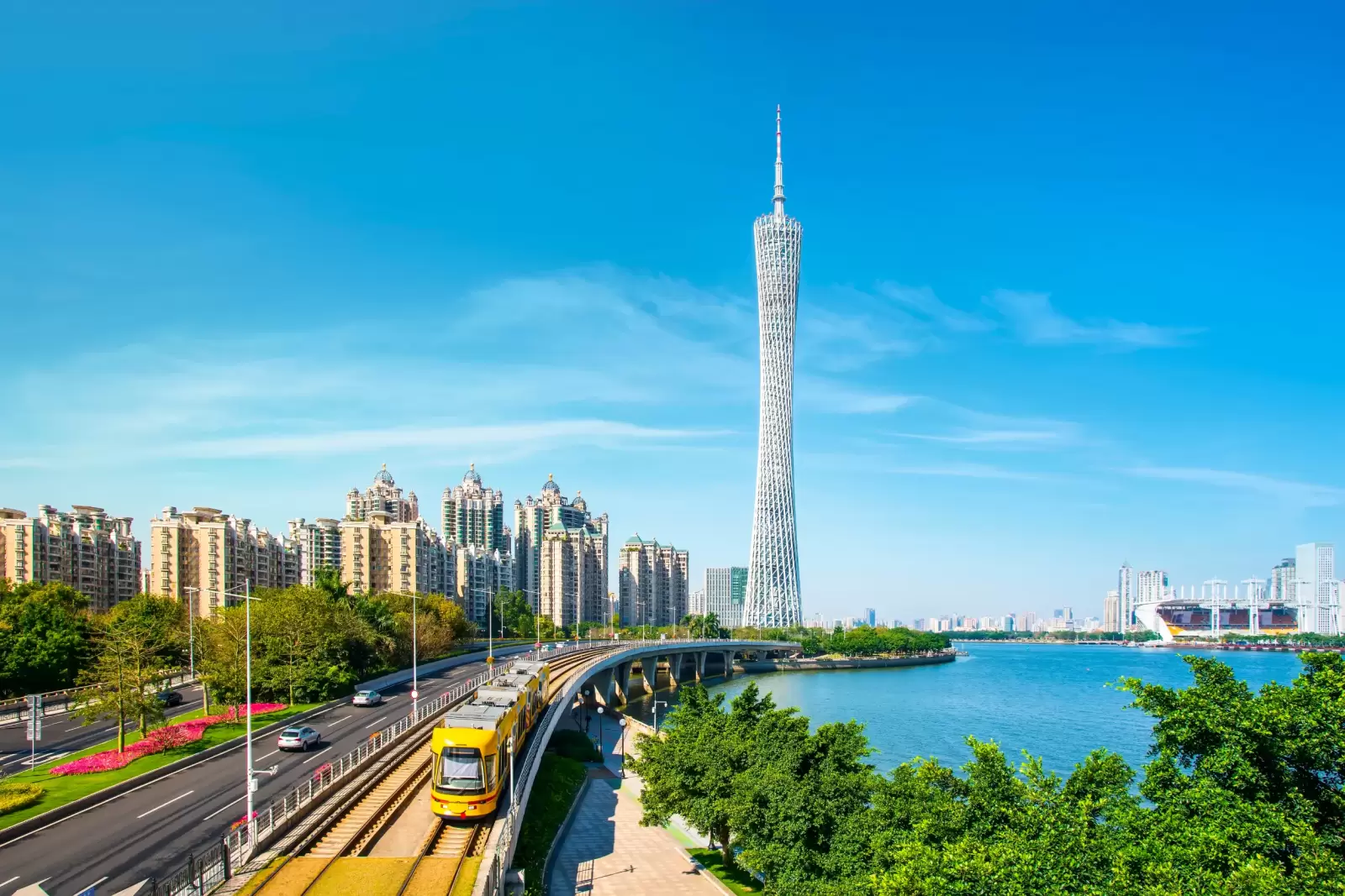 architectural landscape of guangzhou zhujiang new town architectural landscape of guangzhou zhujiang new town