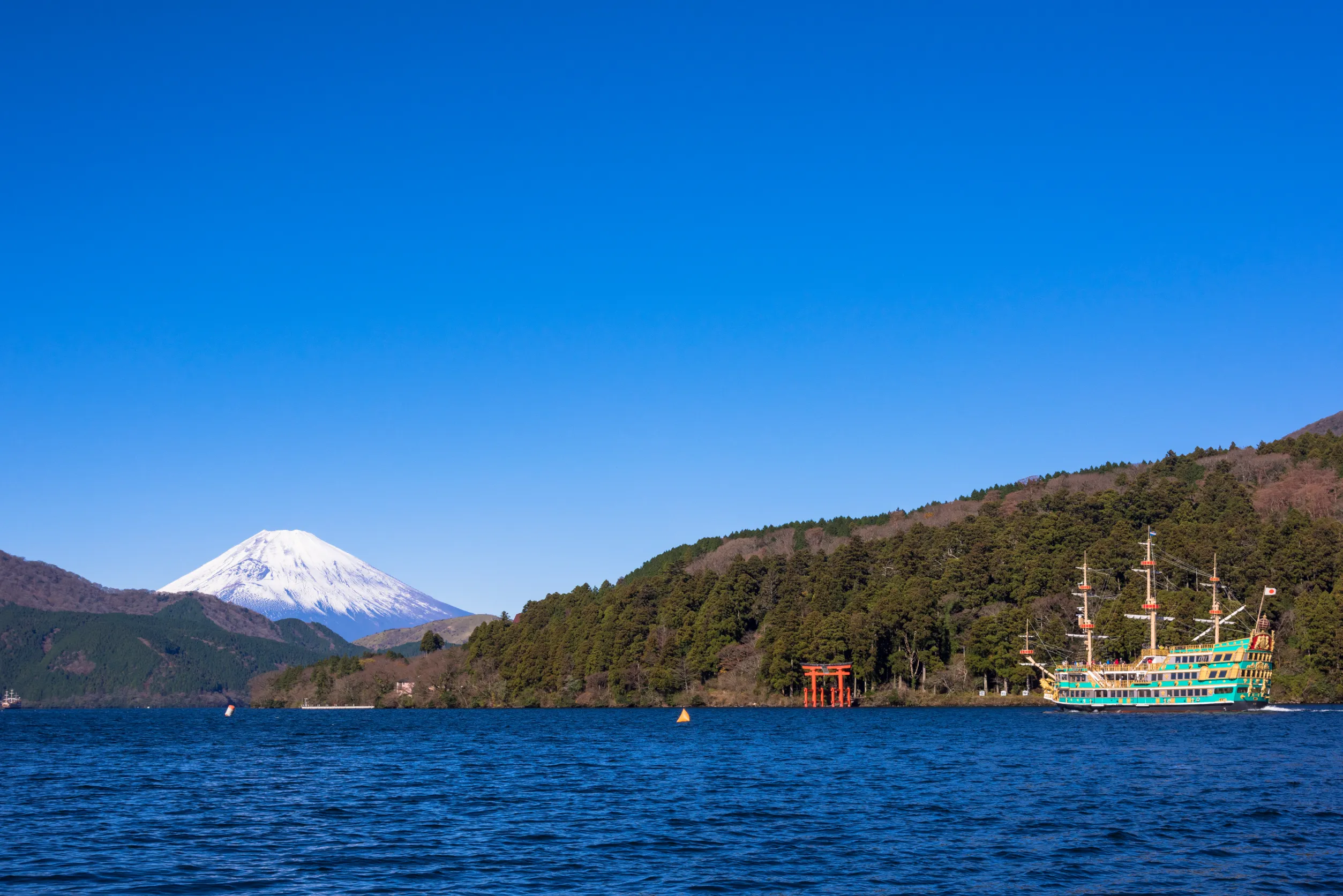 ashi lake and mt fuji ashi lake and mt fuji