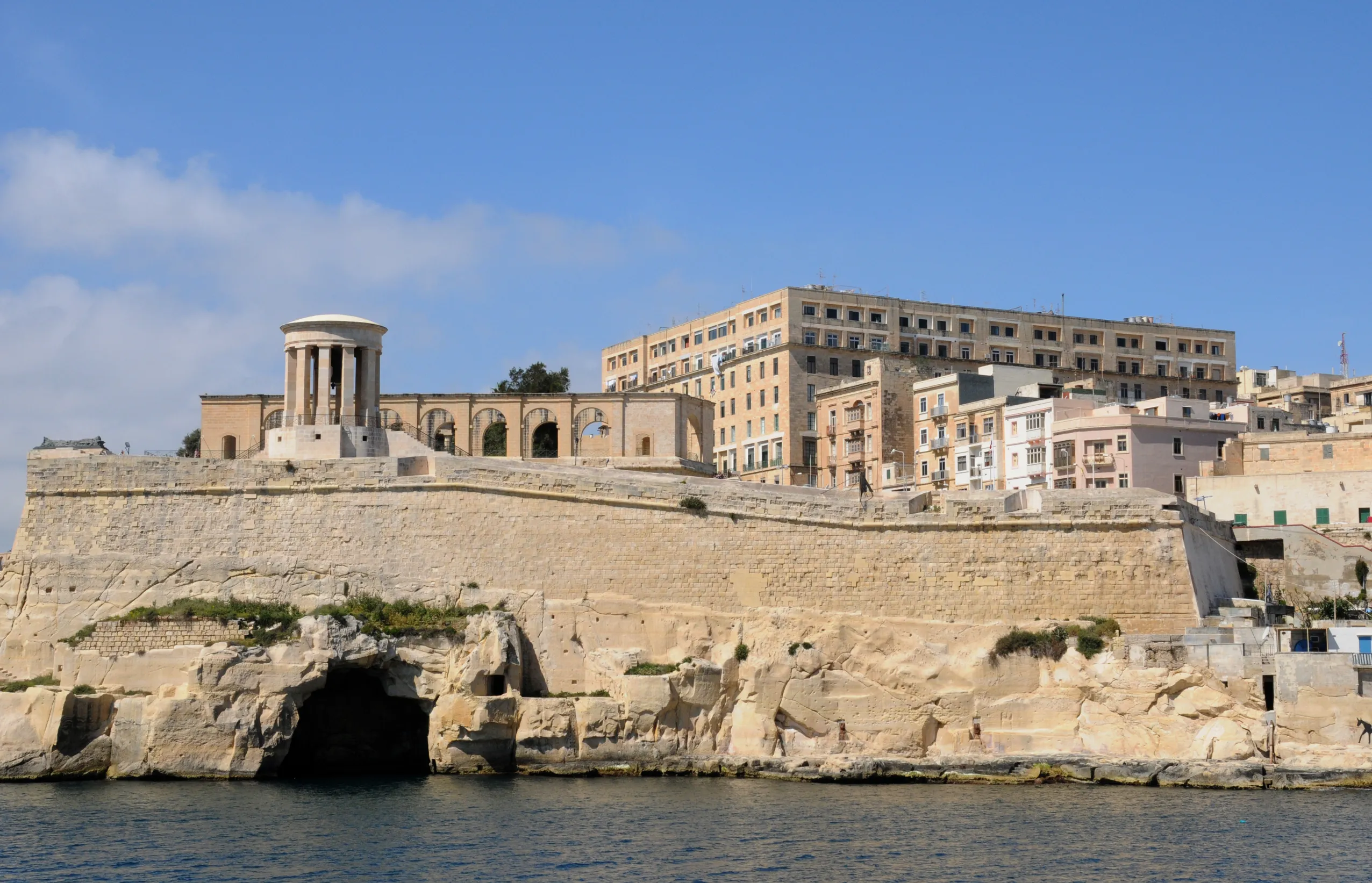 beautiful view on valletta architecture from the sea in malta beautiful view on valletta architecture from the sea in malta
