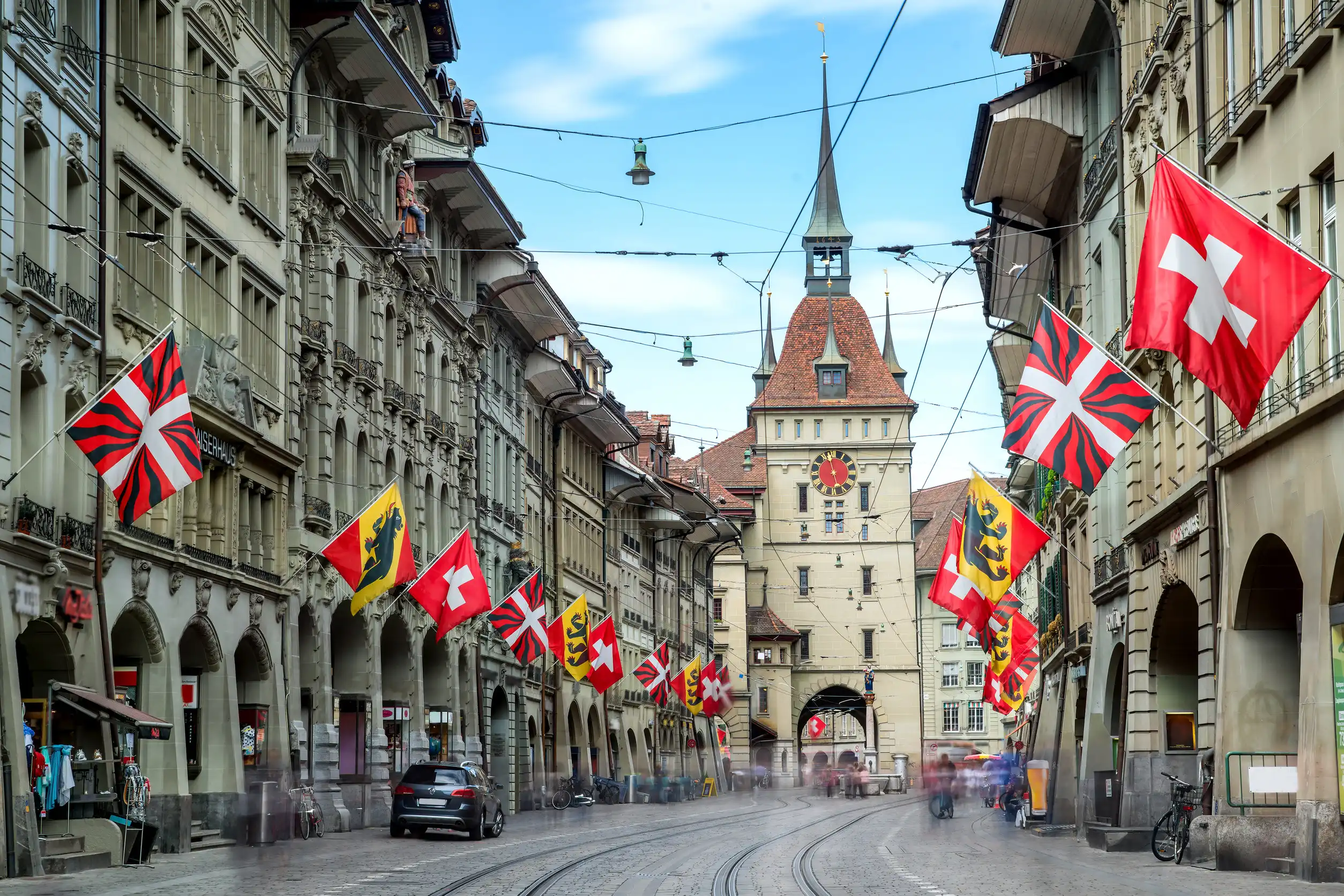 bern switzerland view of old town of bern city unesco