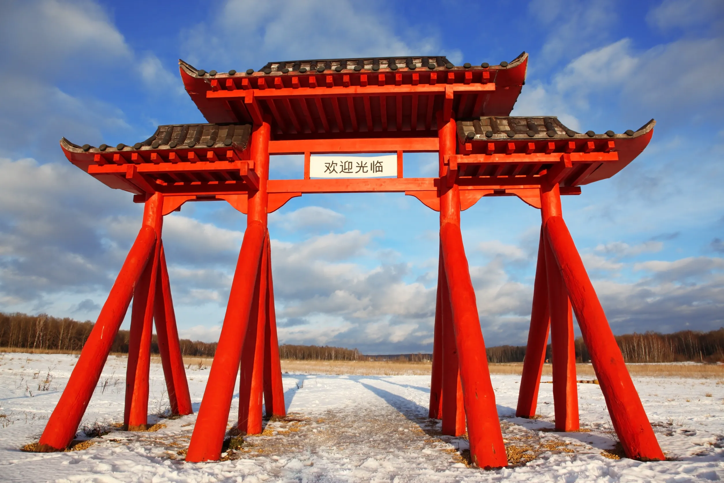 big red gate of buddhist temple big red gate of buddhist temple