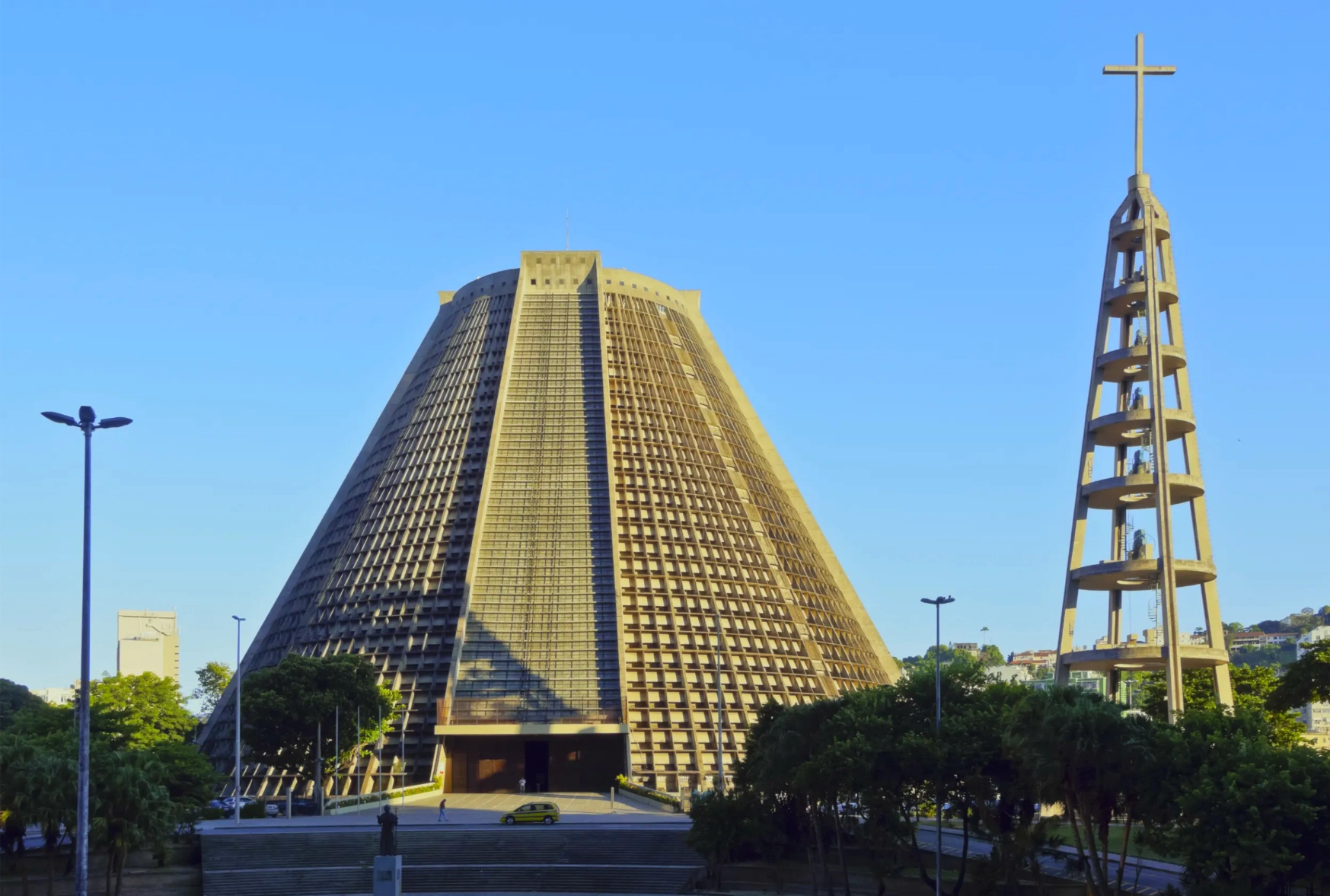 brazil city of de janeiro view of the metropolitan cathedral of saint sebastian brazil city of de janeiro view of the metropolitan cathedral of saint sebastian
