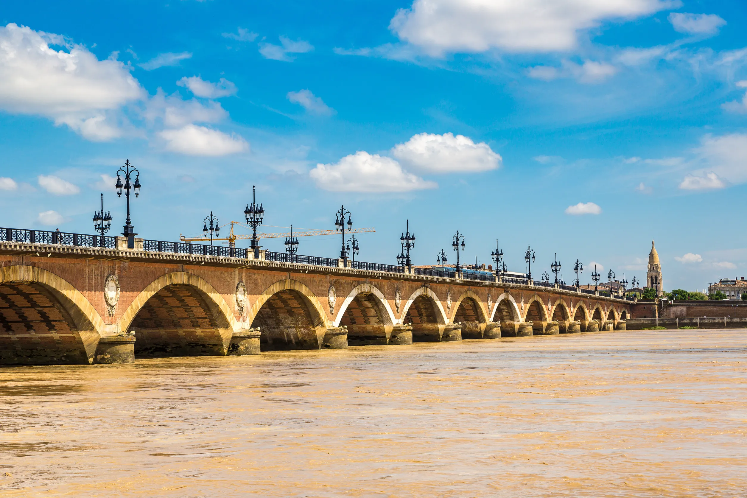 bridge in bordeaux in a beautiful bridge in bordeaux in a beautiful