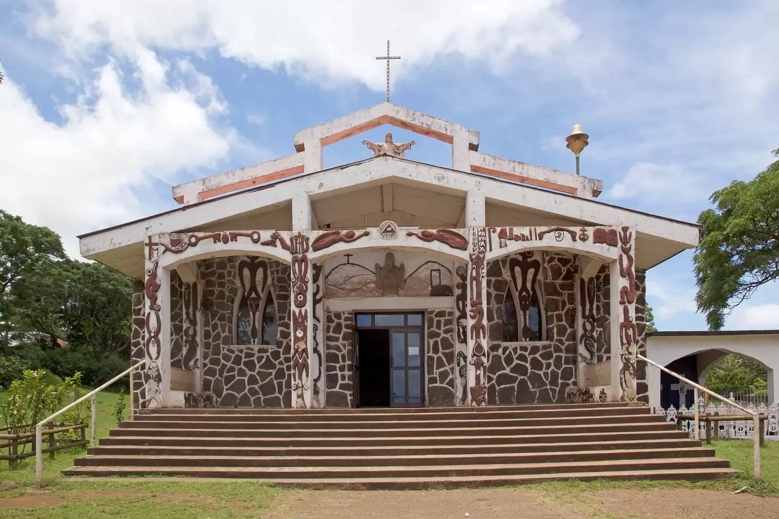 catholic church at hanga roa easter island chile catholic church at hanga roa easter island chile