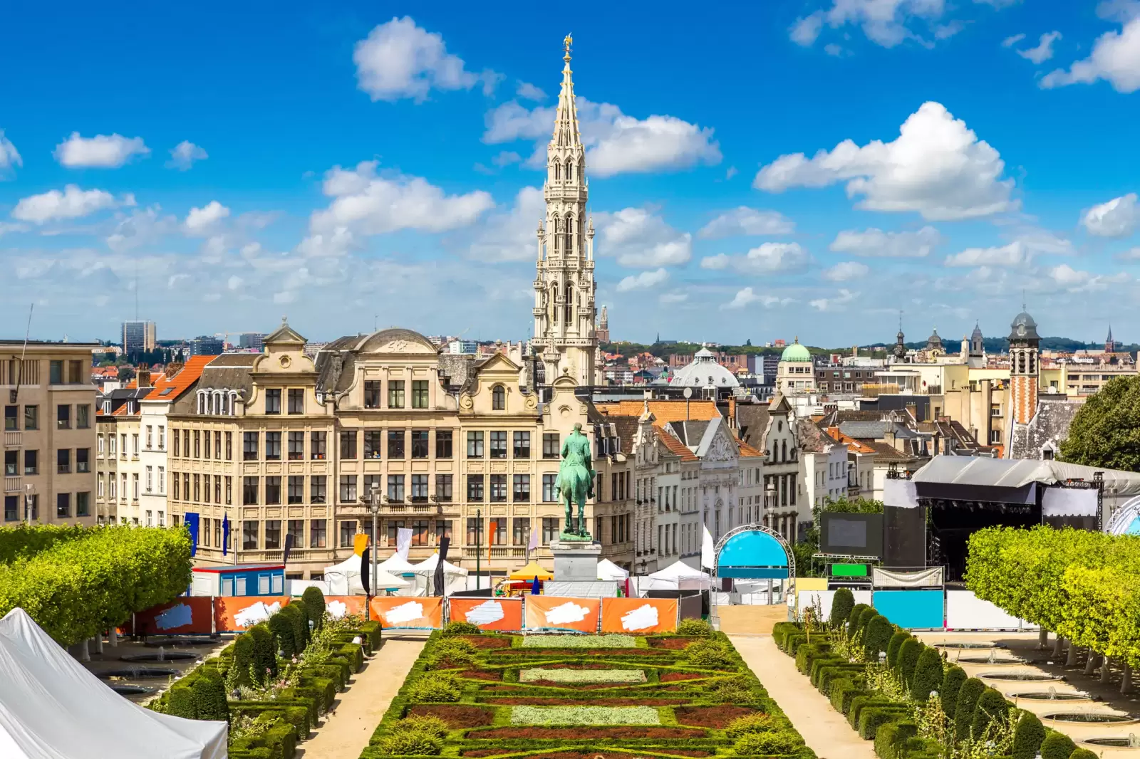 cityscape of brussels in a beautiful summer day cityscape of brussels in a beautiful summer day