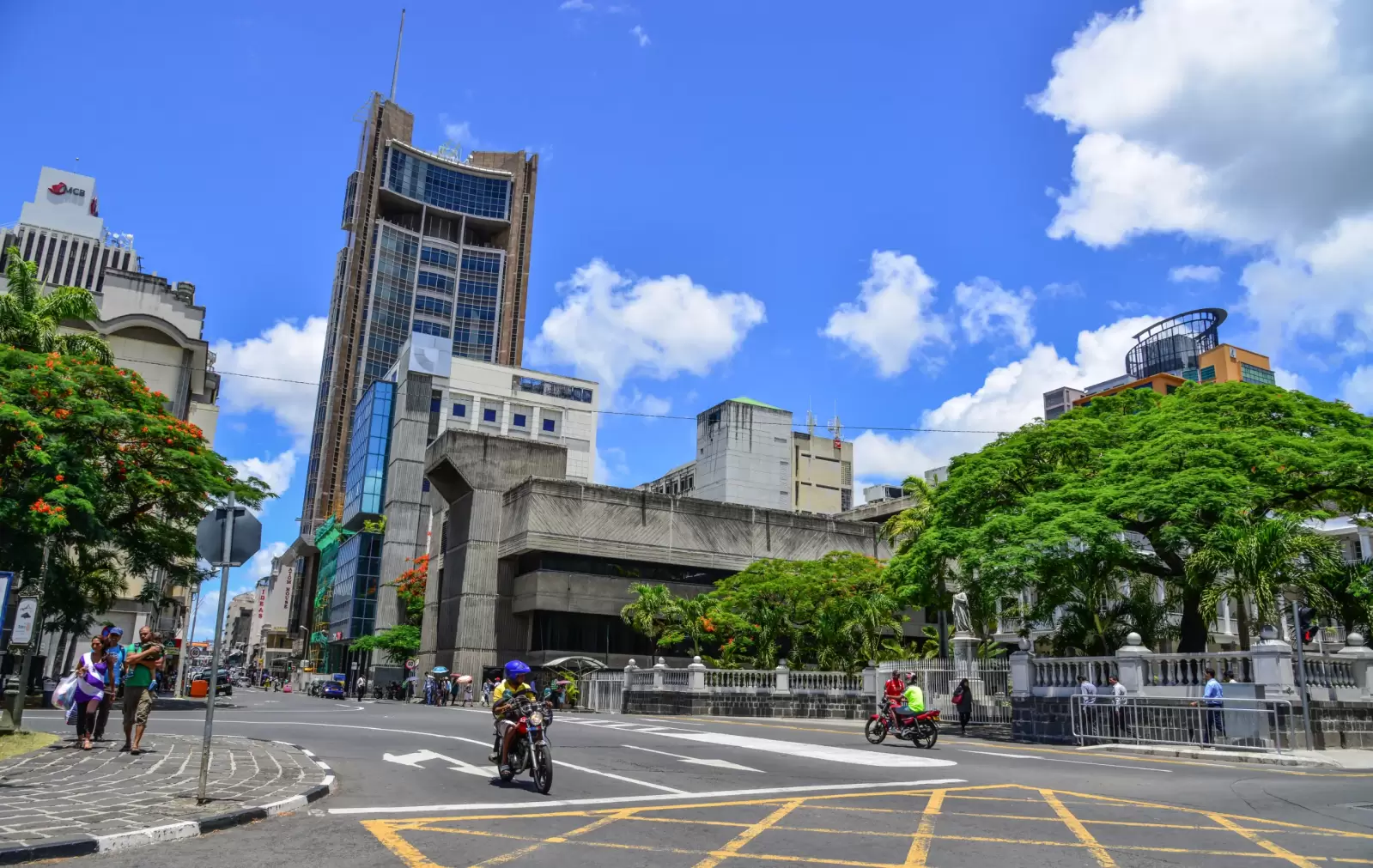 cityscape of port louis dowtown on mauritius cityscape of port louis dowtown on mauritius