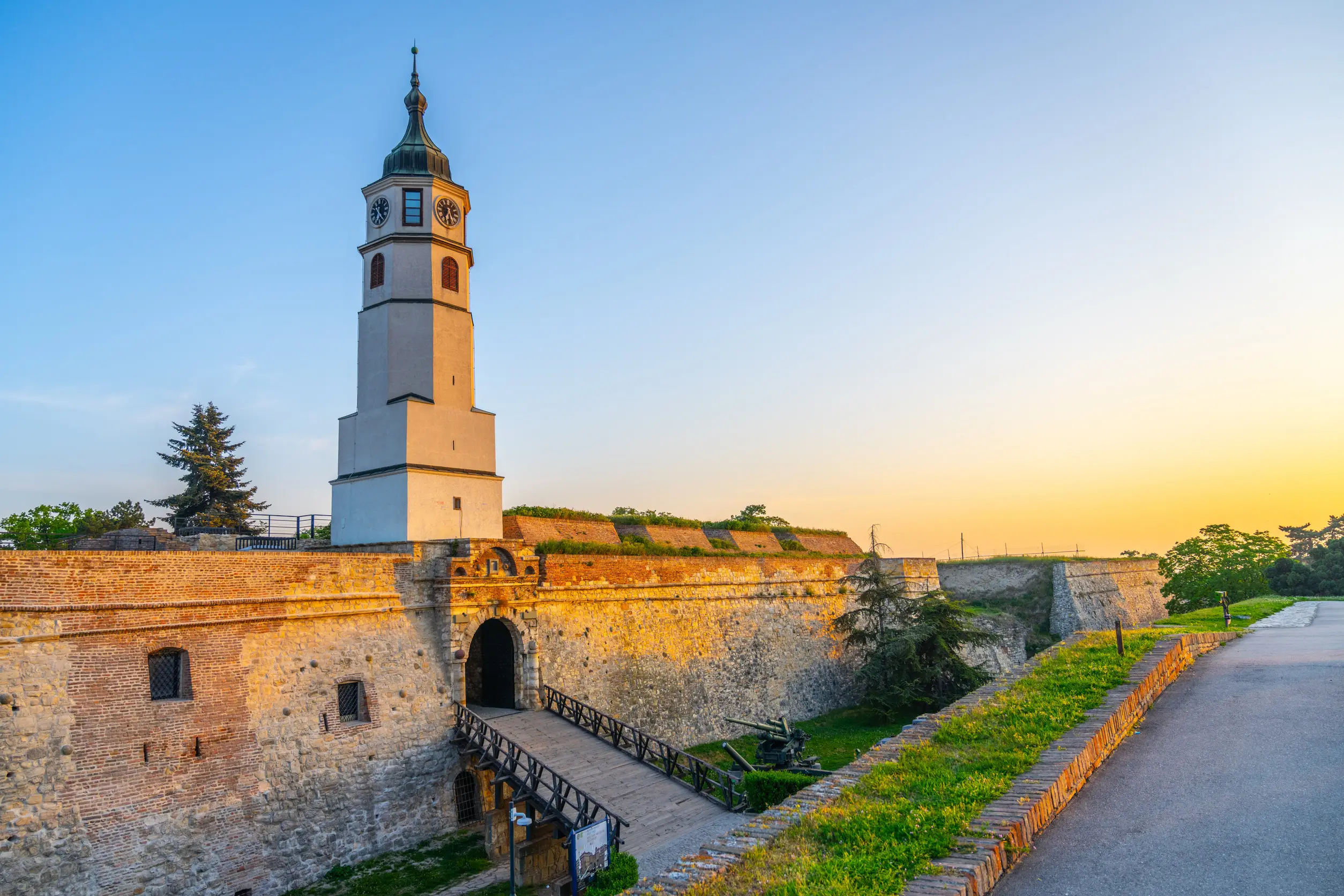 clock tower sahat tower at belgrade fortress