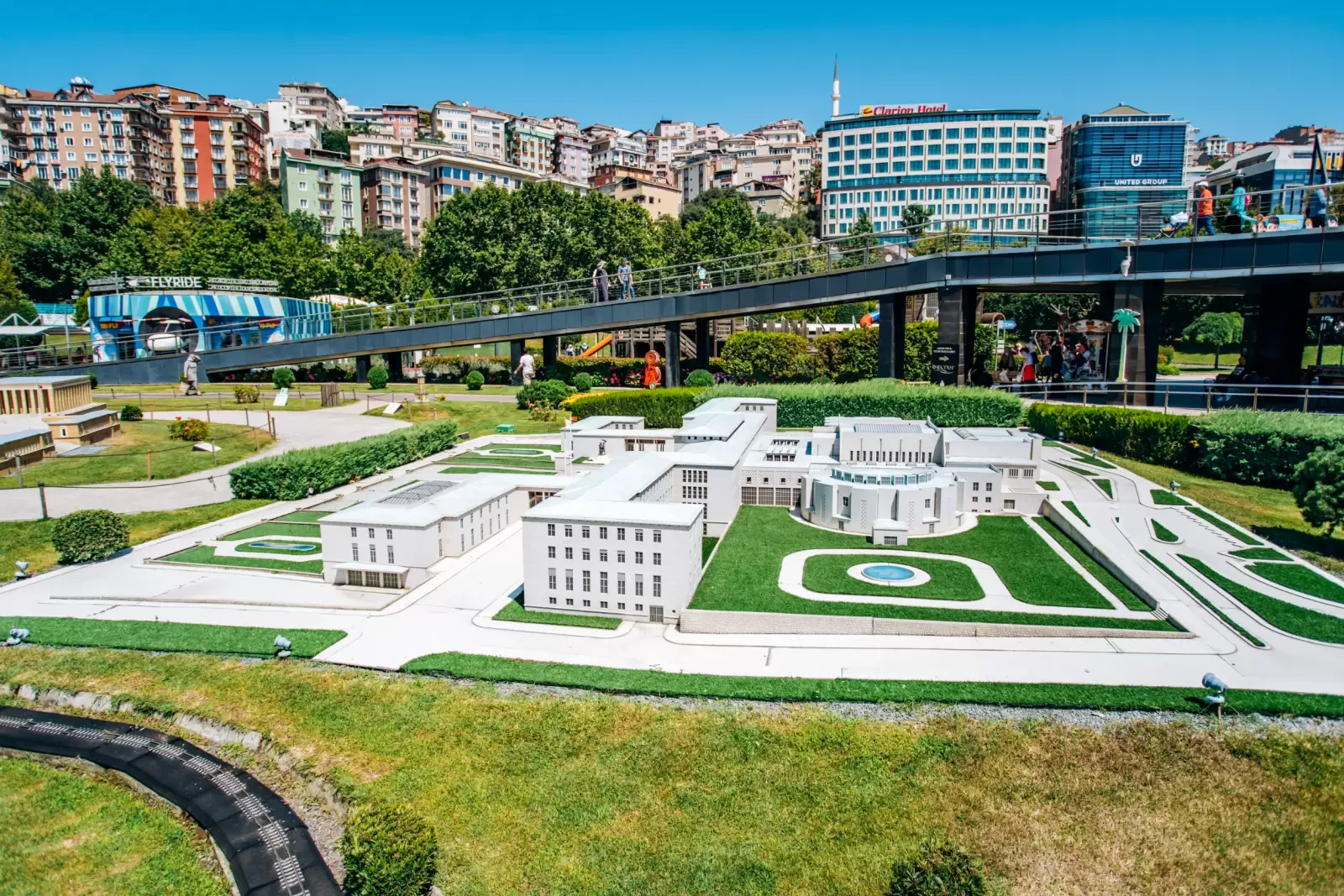 copy of the tbmm parliament building in miniaturk park