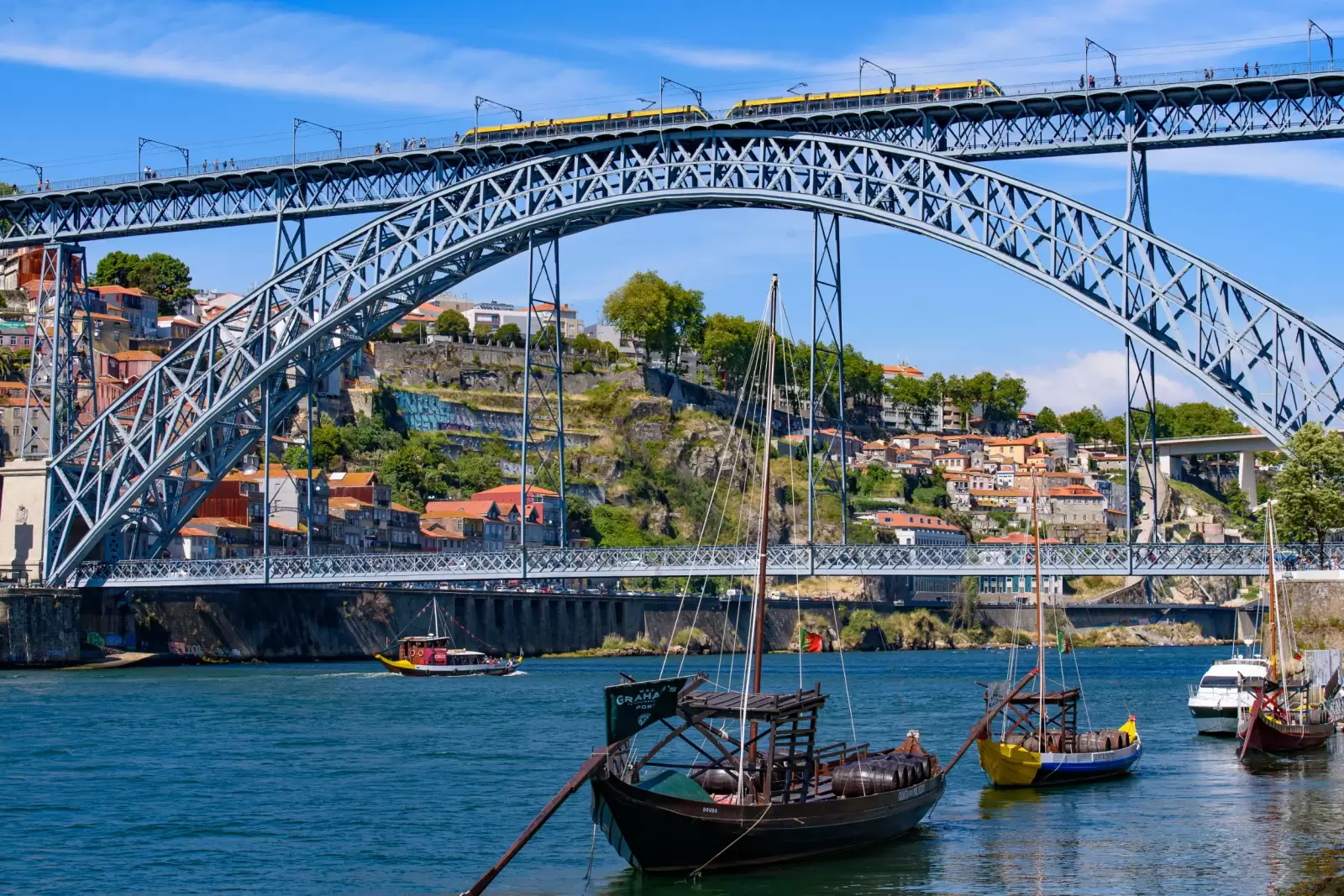 dom luis i bridge a double deck bridge across the river douro in porto
