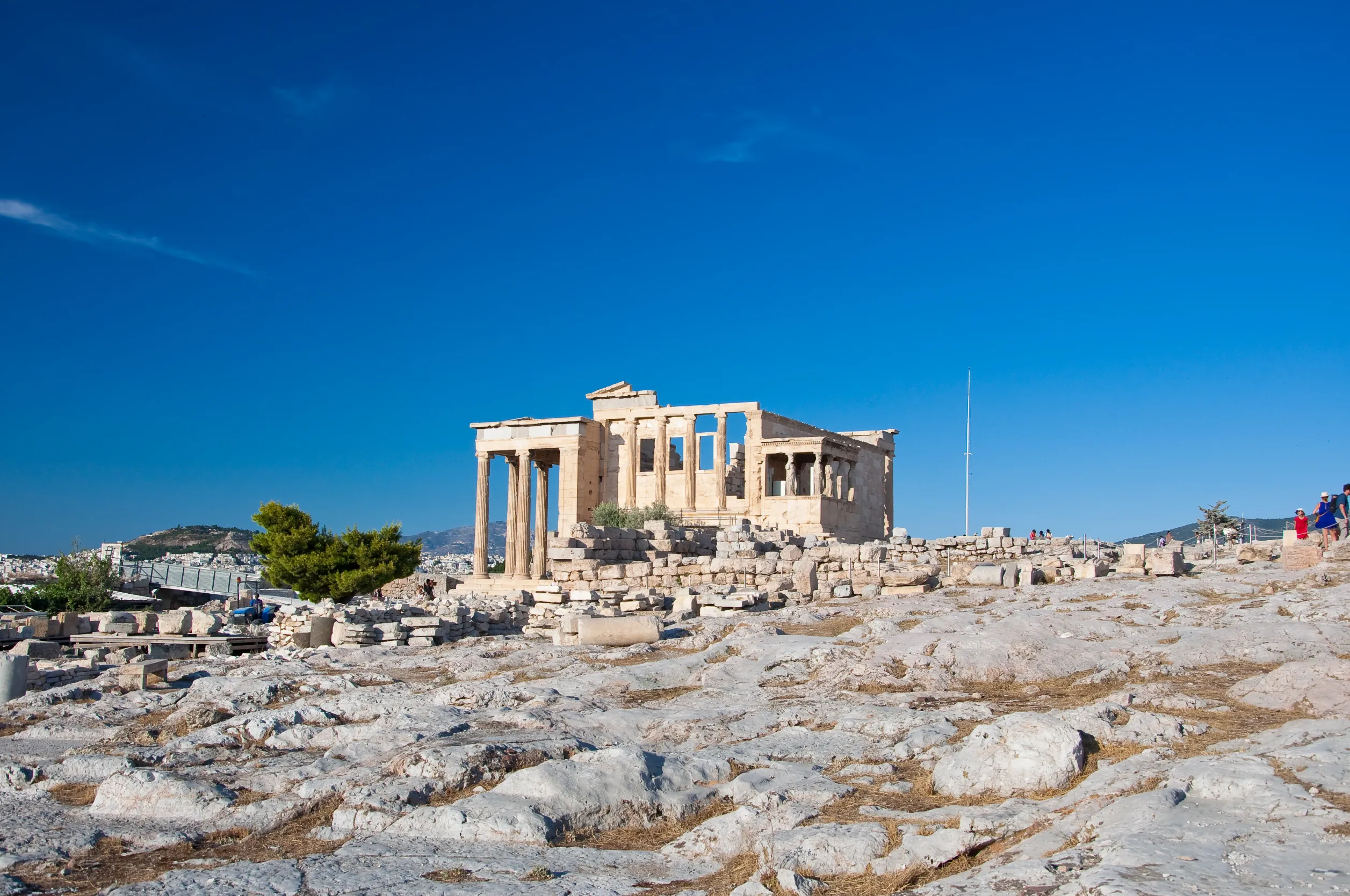 erechtheion on acropolis of athens in greece erechtheion on acropolis of athens in greece