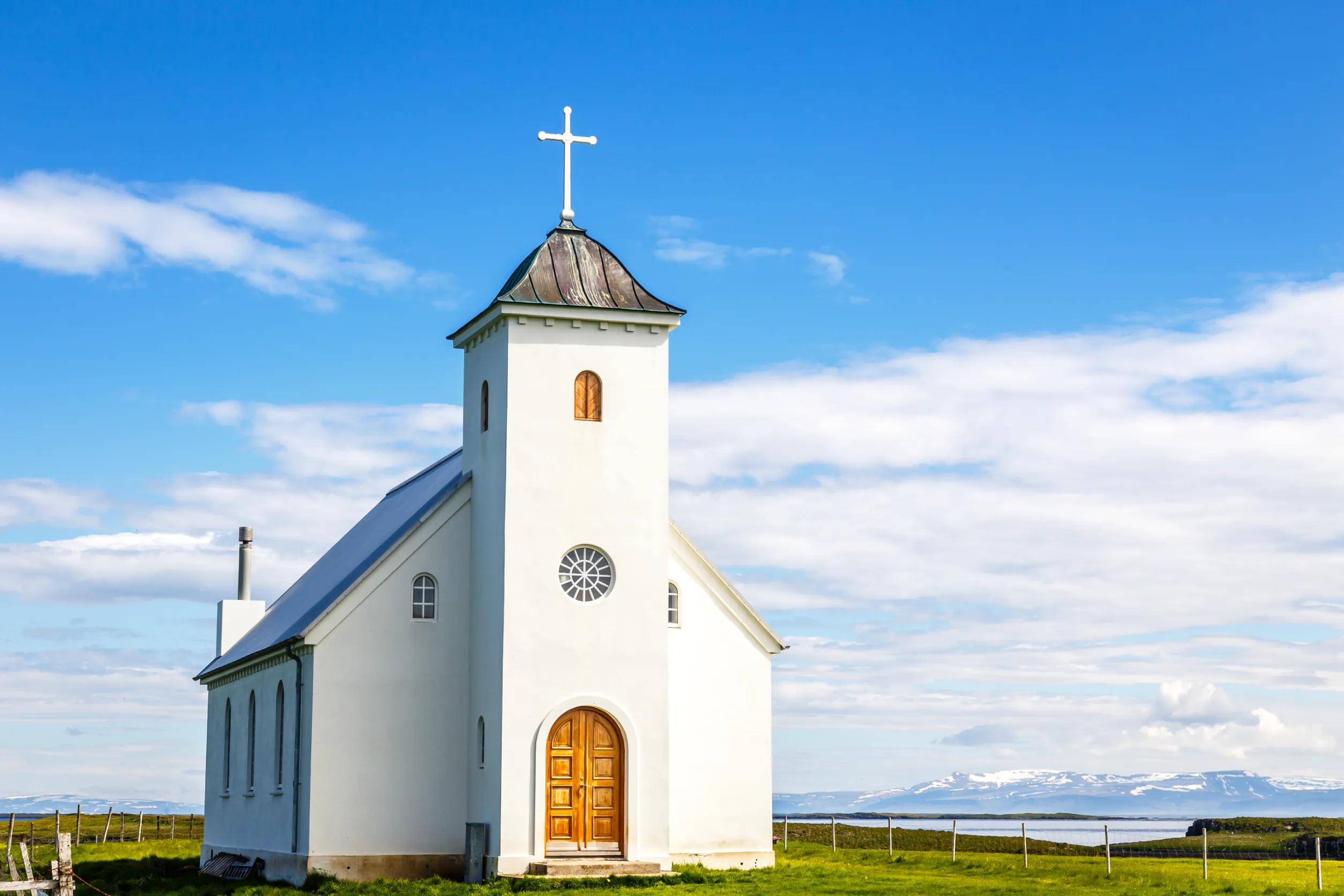 flateyjarkirkja white lutheran church
