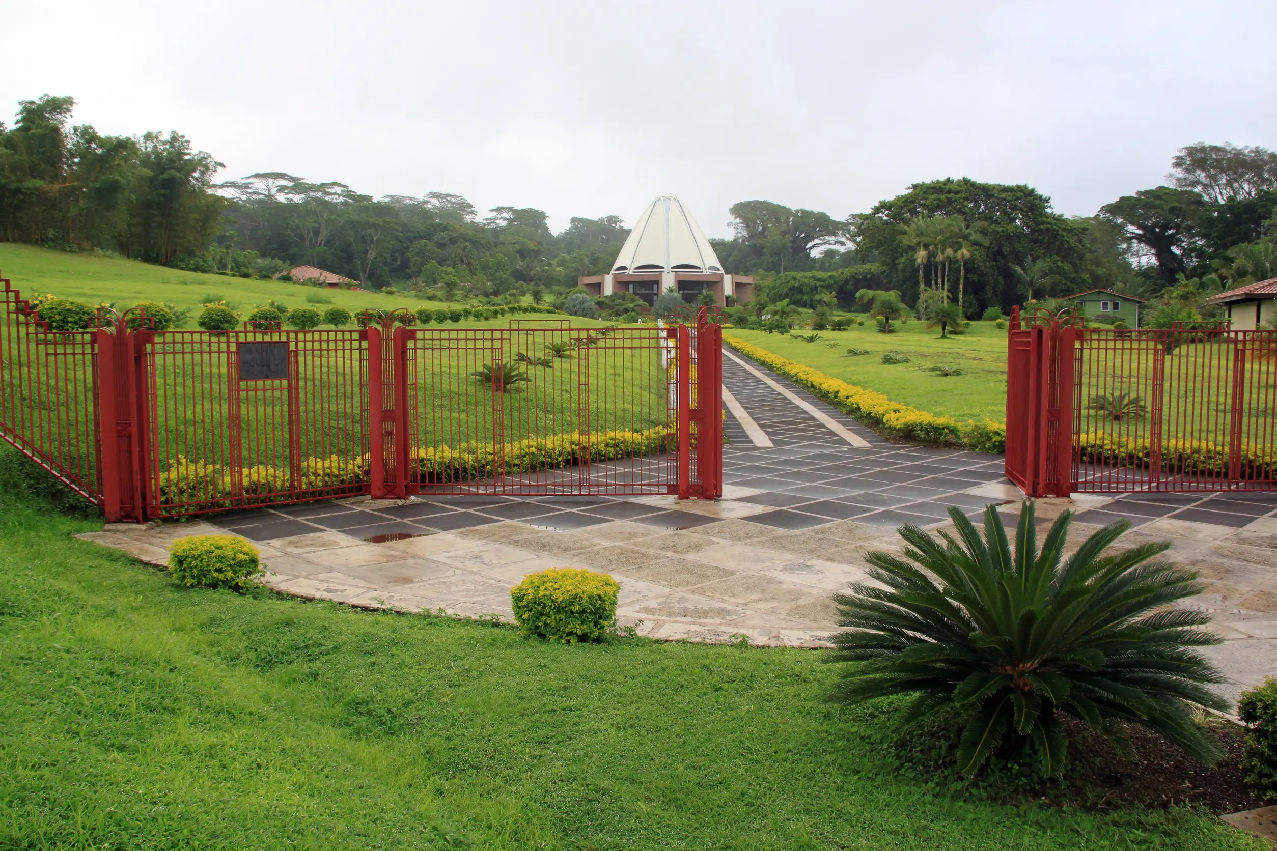 garden and bahai temple in upolu island samoa