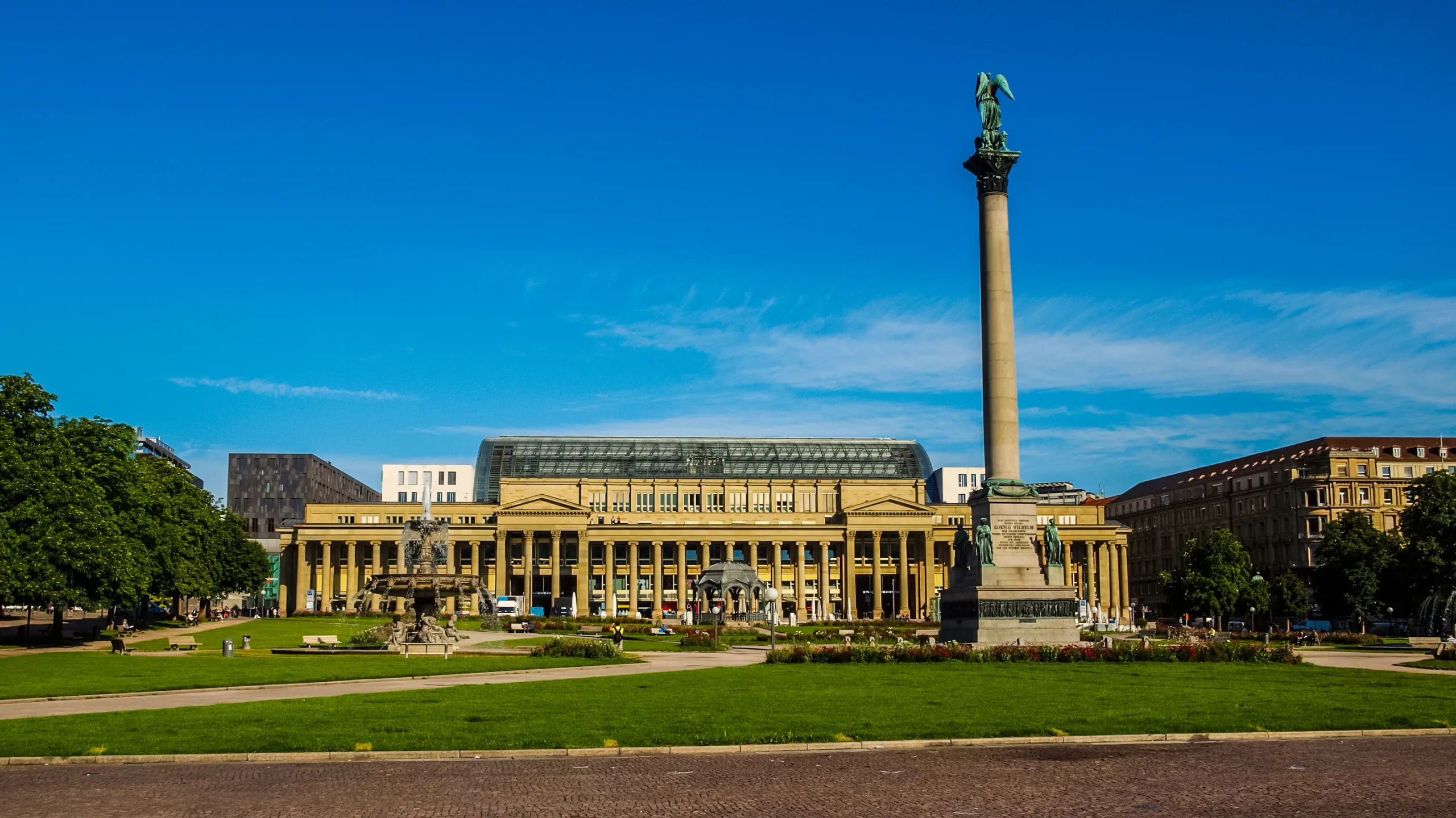 high dynamic range hdr the schlossplatz castle square in stuttgart germany high dynamic range hdr the schlossplatz castle square in stuttgart germany
