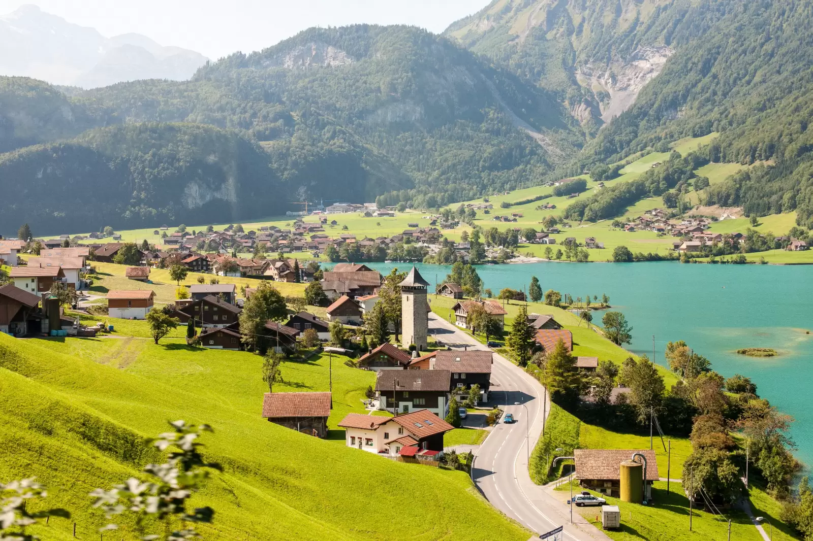 idyllic segment of the famous lake lungern in switzerland idyllic segment of the famous lake lungern in switzerland