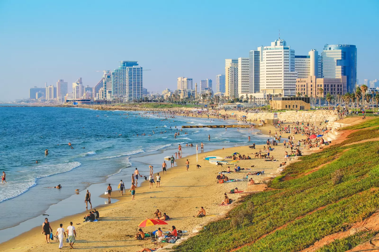 jaffa and tel aviv beach in israel jaffa and tel aviv beach in israel