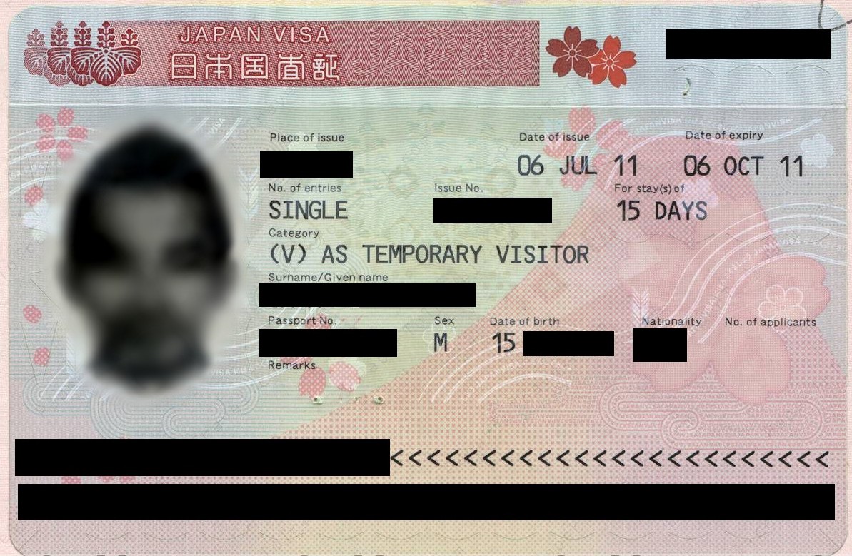 Japan Sticker Visa