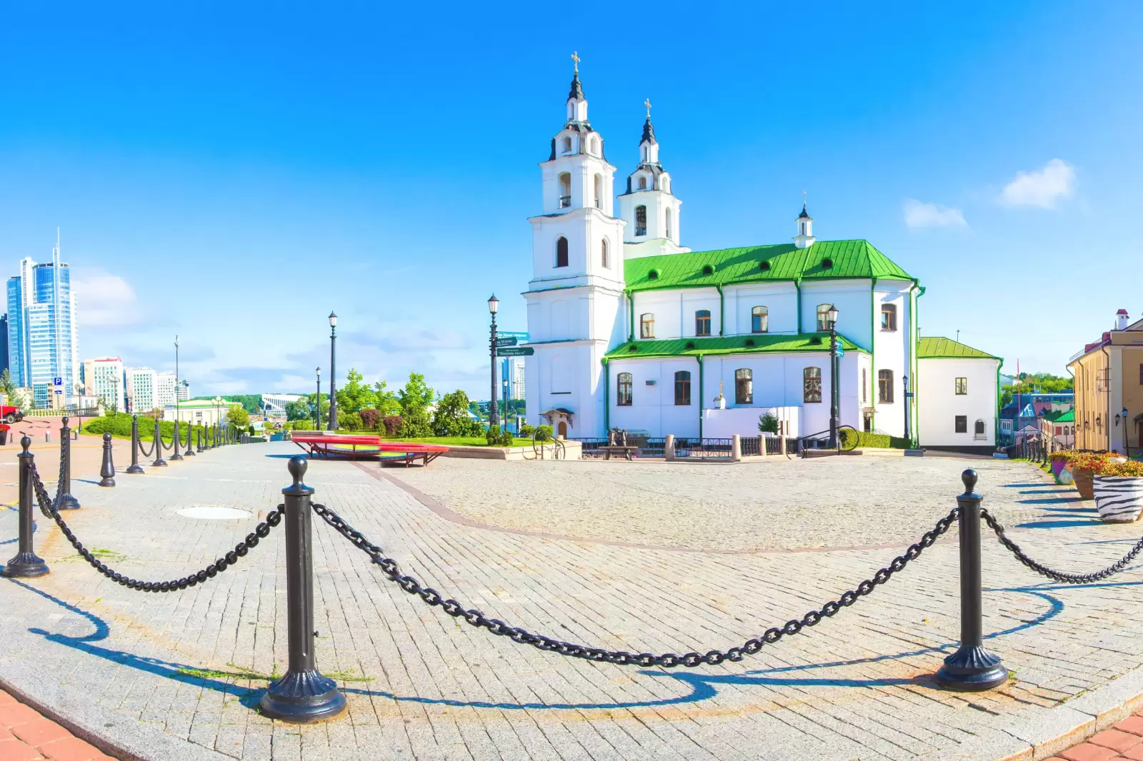 main church in minsk belarus summer cityscape in minsk main church in minsk belarus summer cityscape in minsk