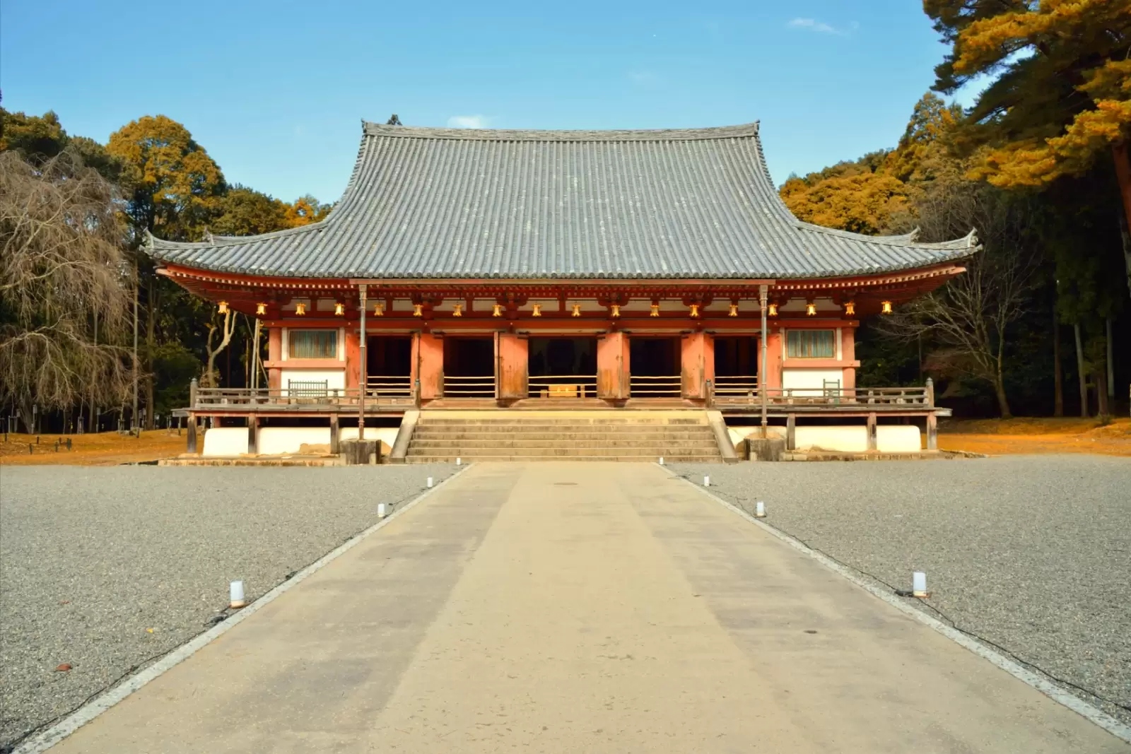 main hall of daigoji temple in kyoto japan