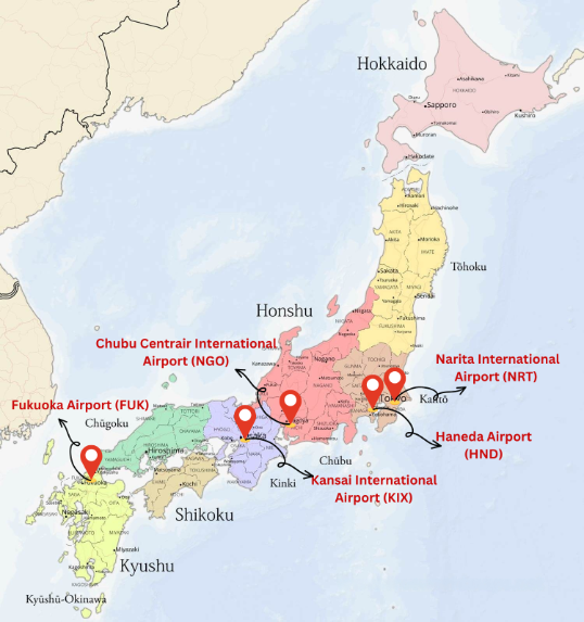 Airports in Japan