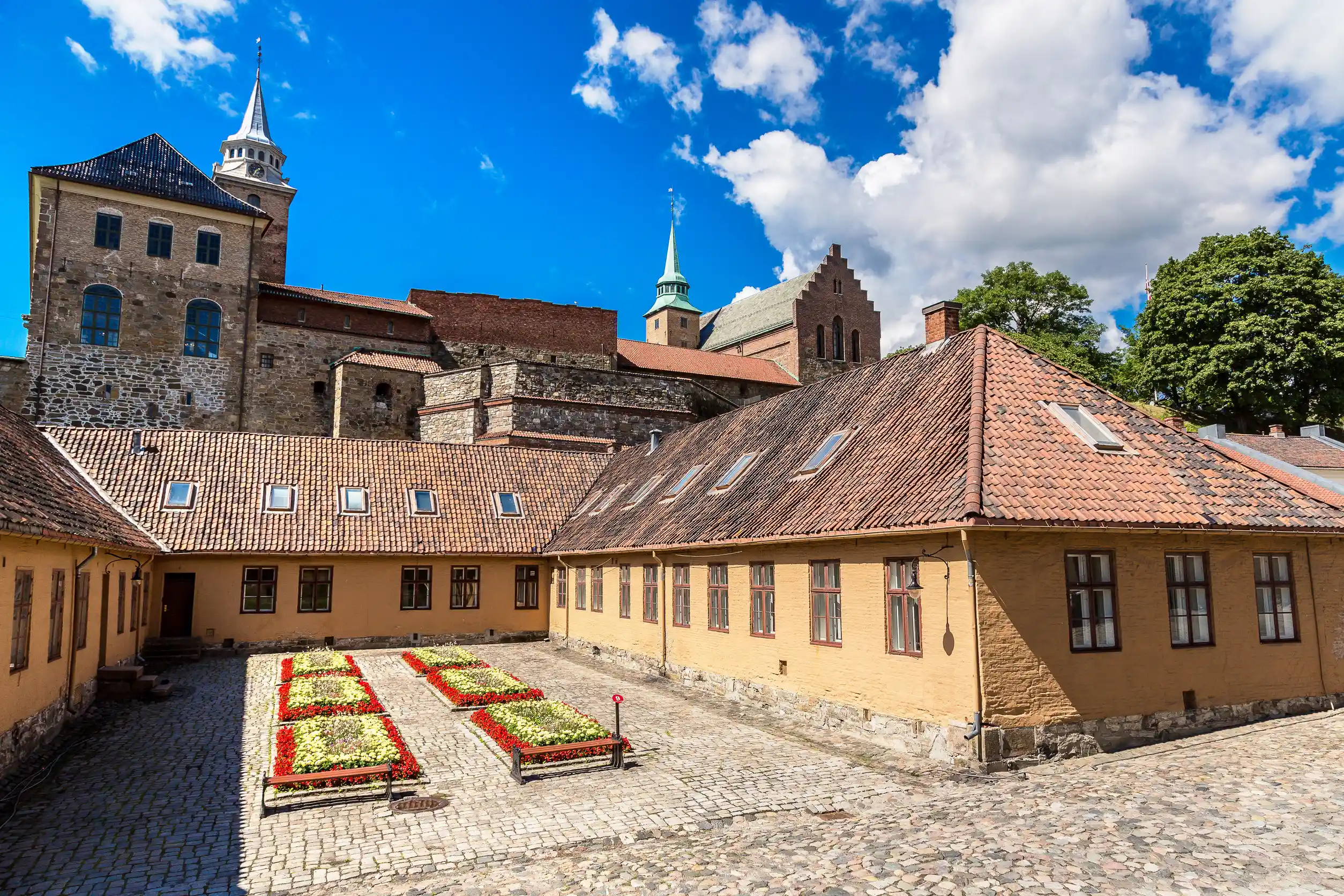 medieval castle akershus fortress in oslo norway