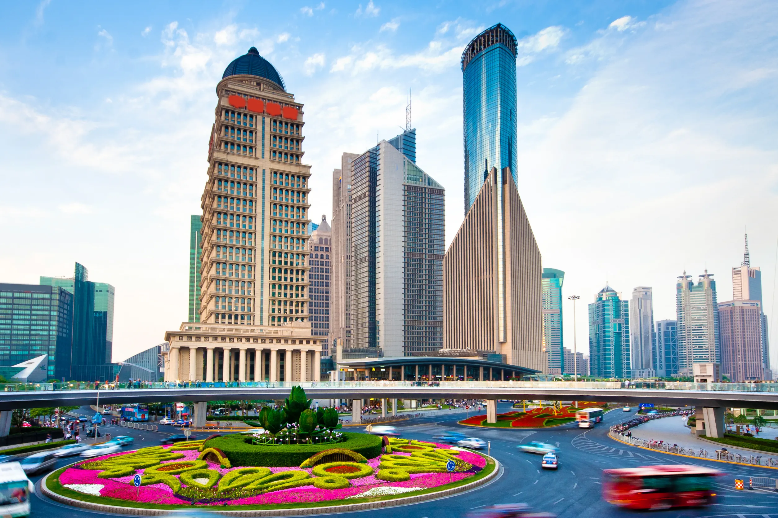 modern office buildings and in shanghai china. modern office buildings and in shanghai china.