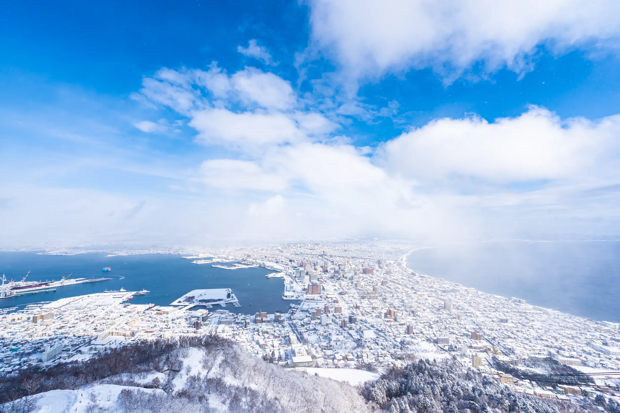 mountain hakodate for look around city skyline building mountain hakodate for look around city skyline building