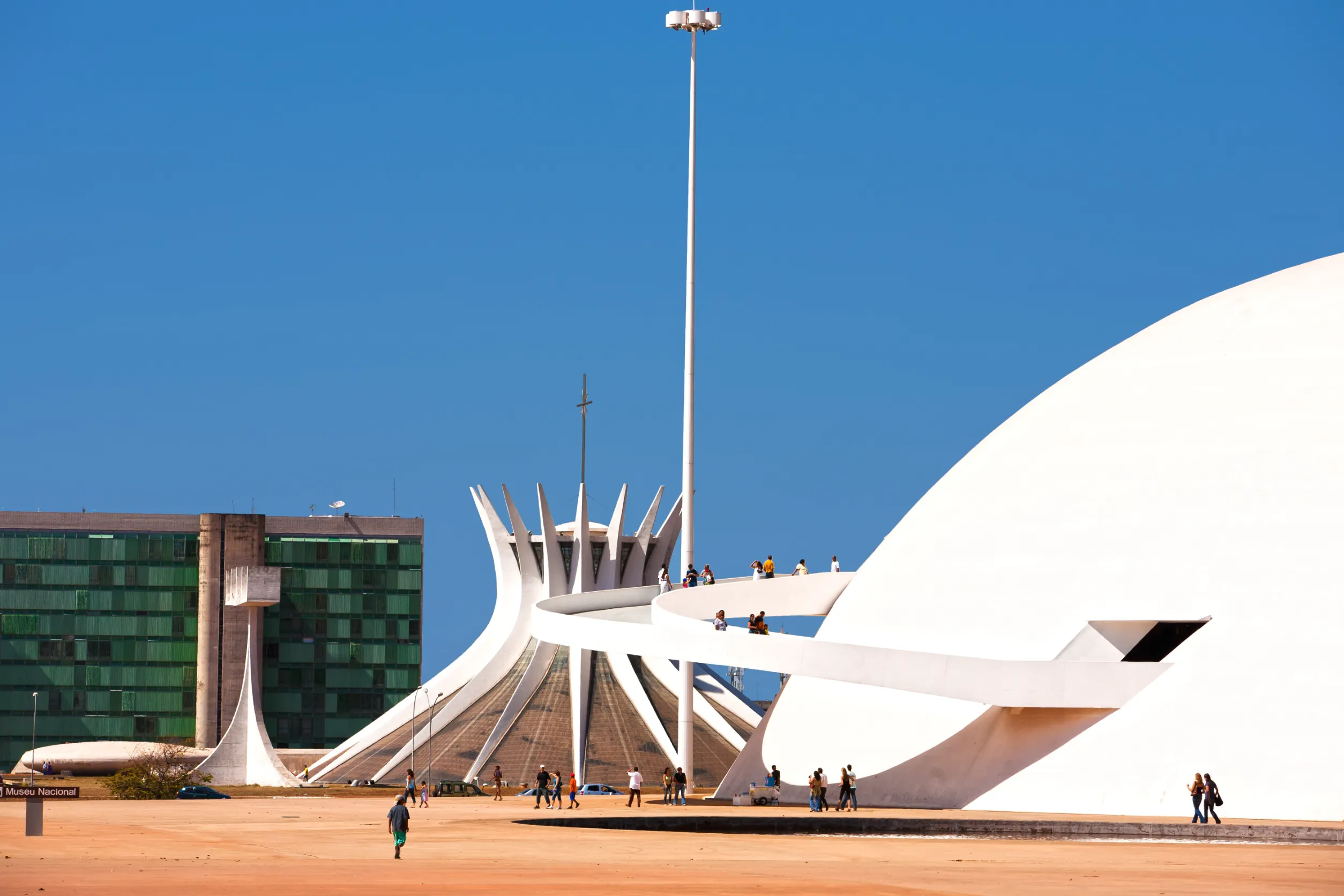 national museum and the cathedral of brasilia city capital of brazil national museum and the cathedral of brasilia city capital of brazil