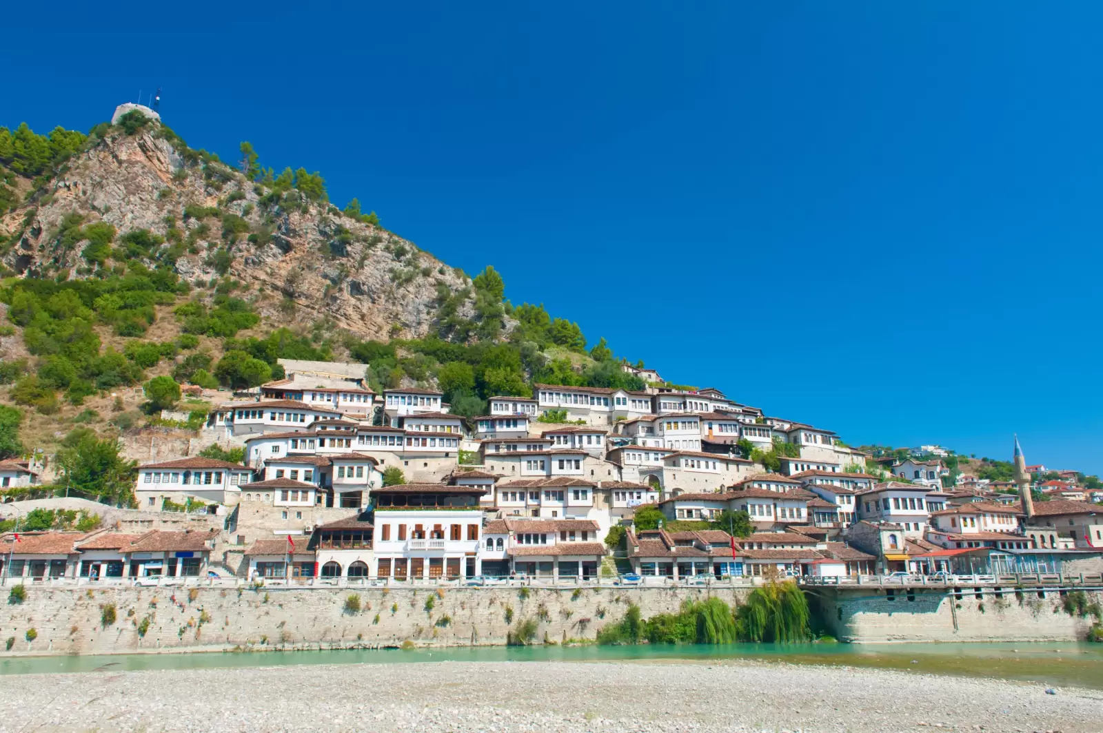 old albanian town of berat old albanian town of berat