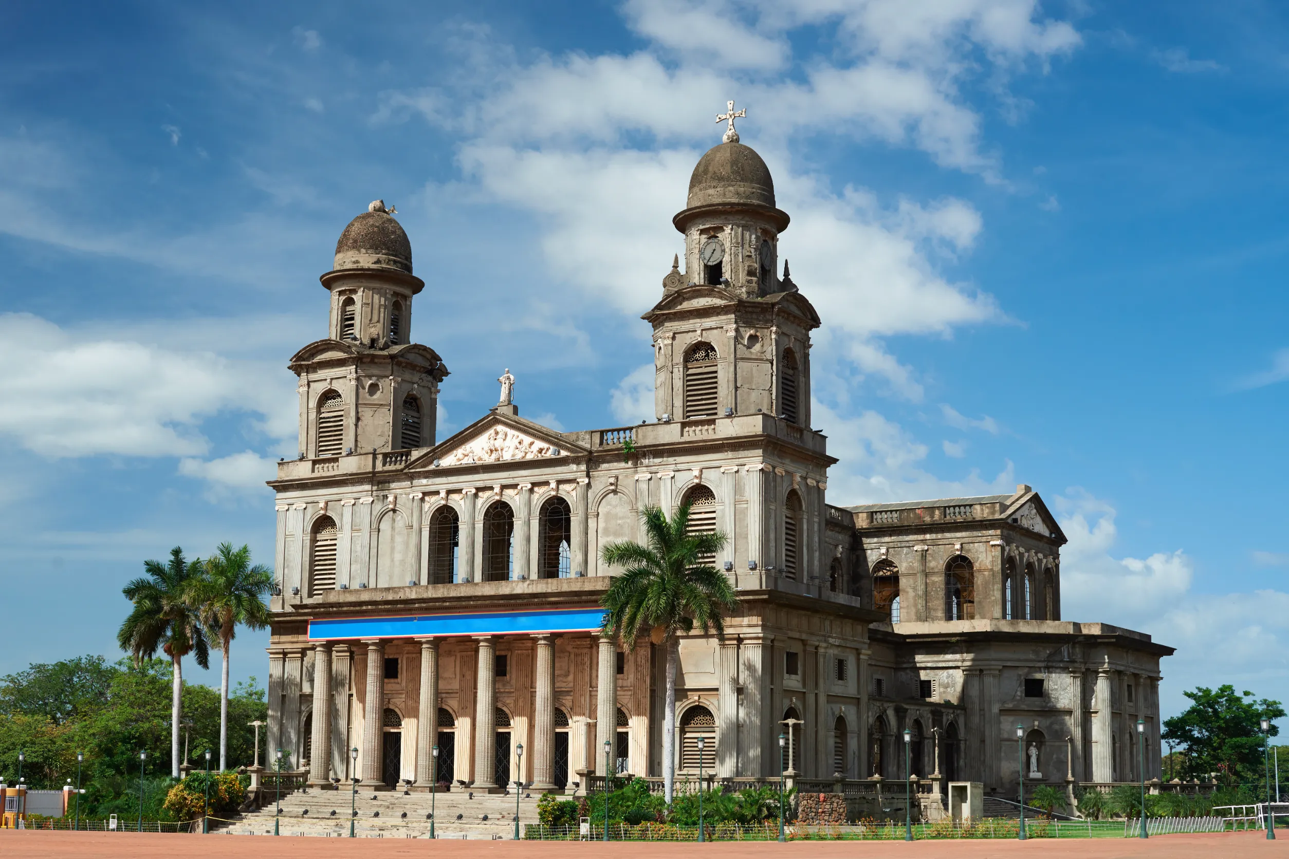 old cathedral in managua nicaragua central square old cathedral in managua nicaragua central square