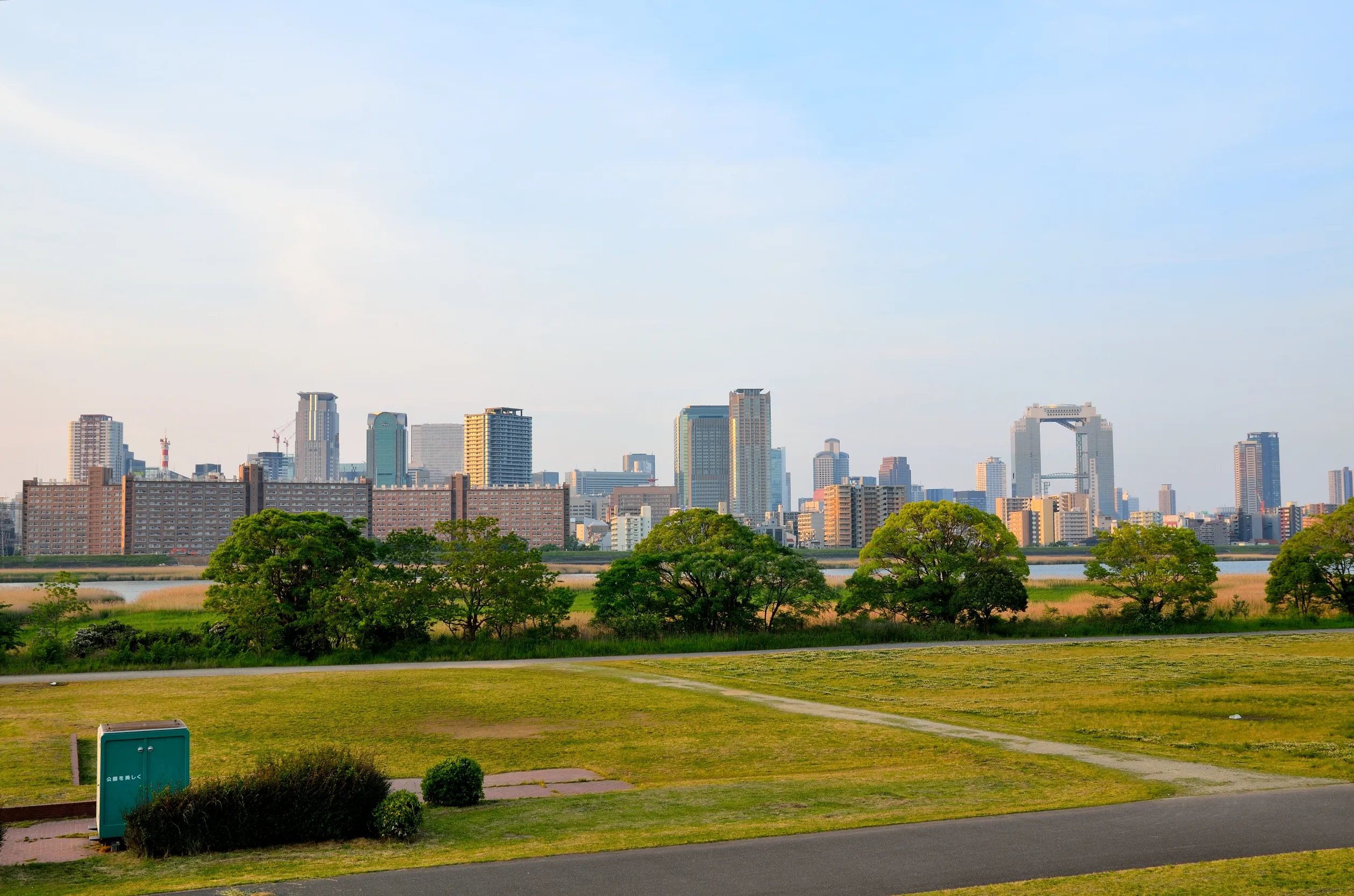 osaka city landscape osaka city landscape