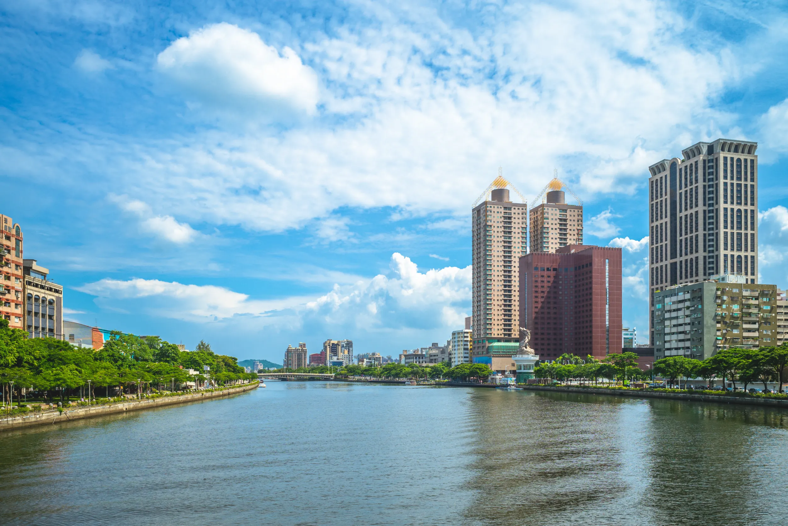 riverbank of the love river in kaohsiung taiwan riverbank of the love river in kaohsiung taiwan
