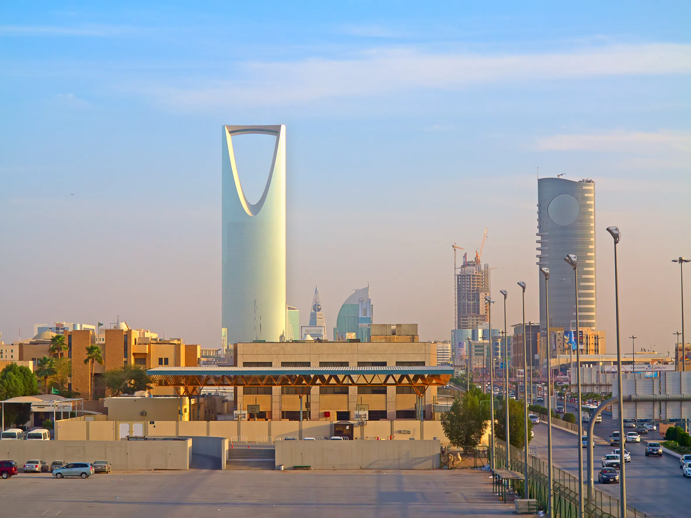 riyadh downtown at the evening