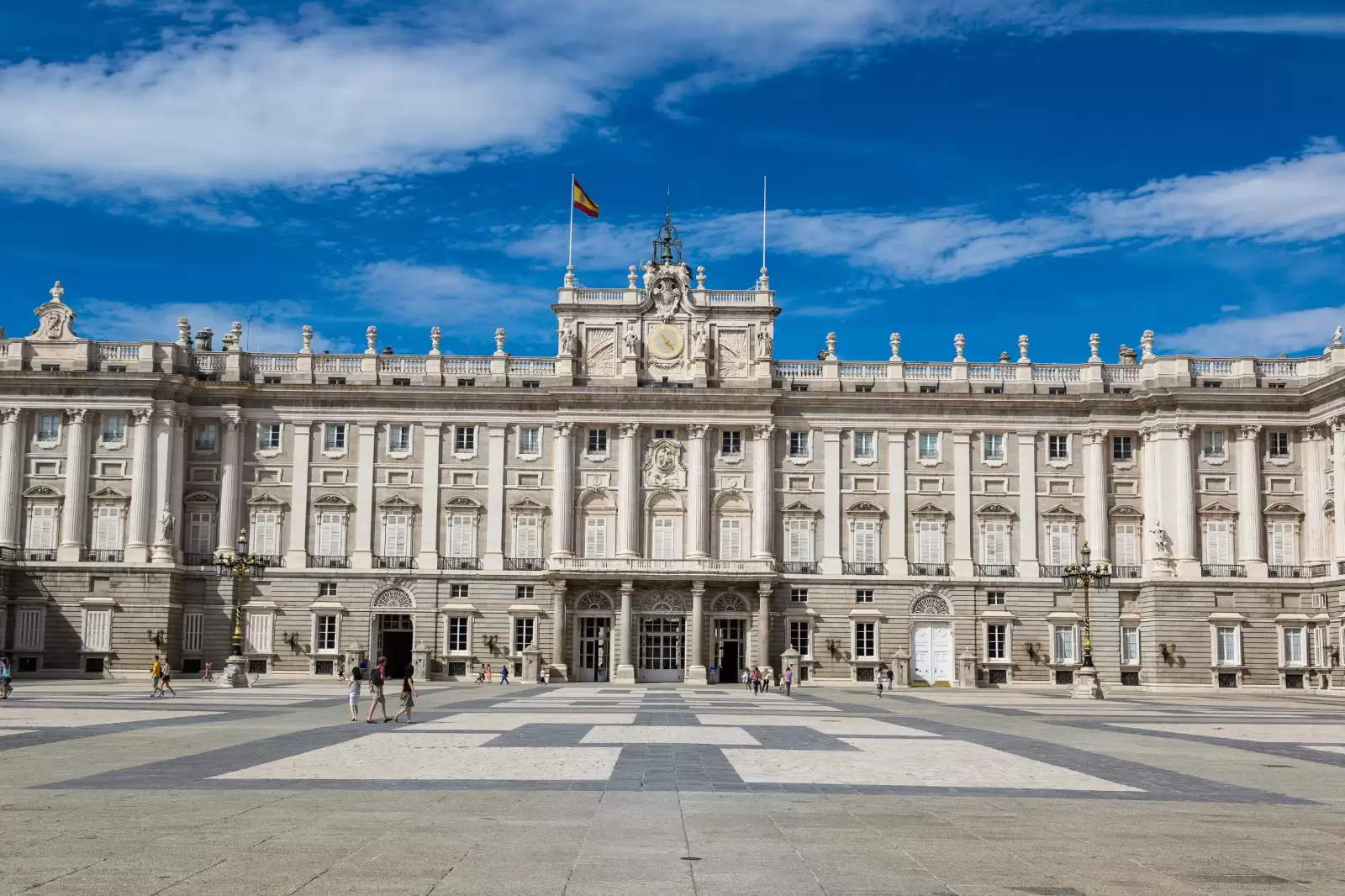 royal palace in madrid in a beautiful summer day spain royal palace in madrid in a beautiful summer day spain