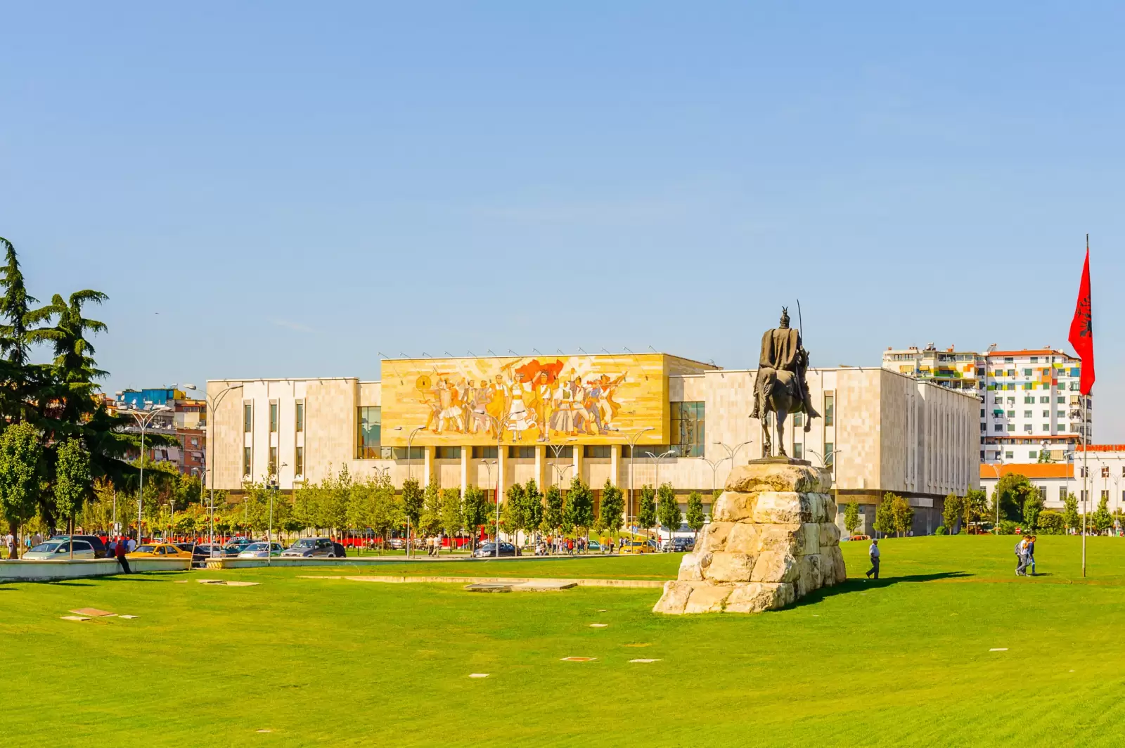 skanderberg monument on the skanderbeg square the main plaza skanderberg monument on the skanderbeg square the main plaza