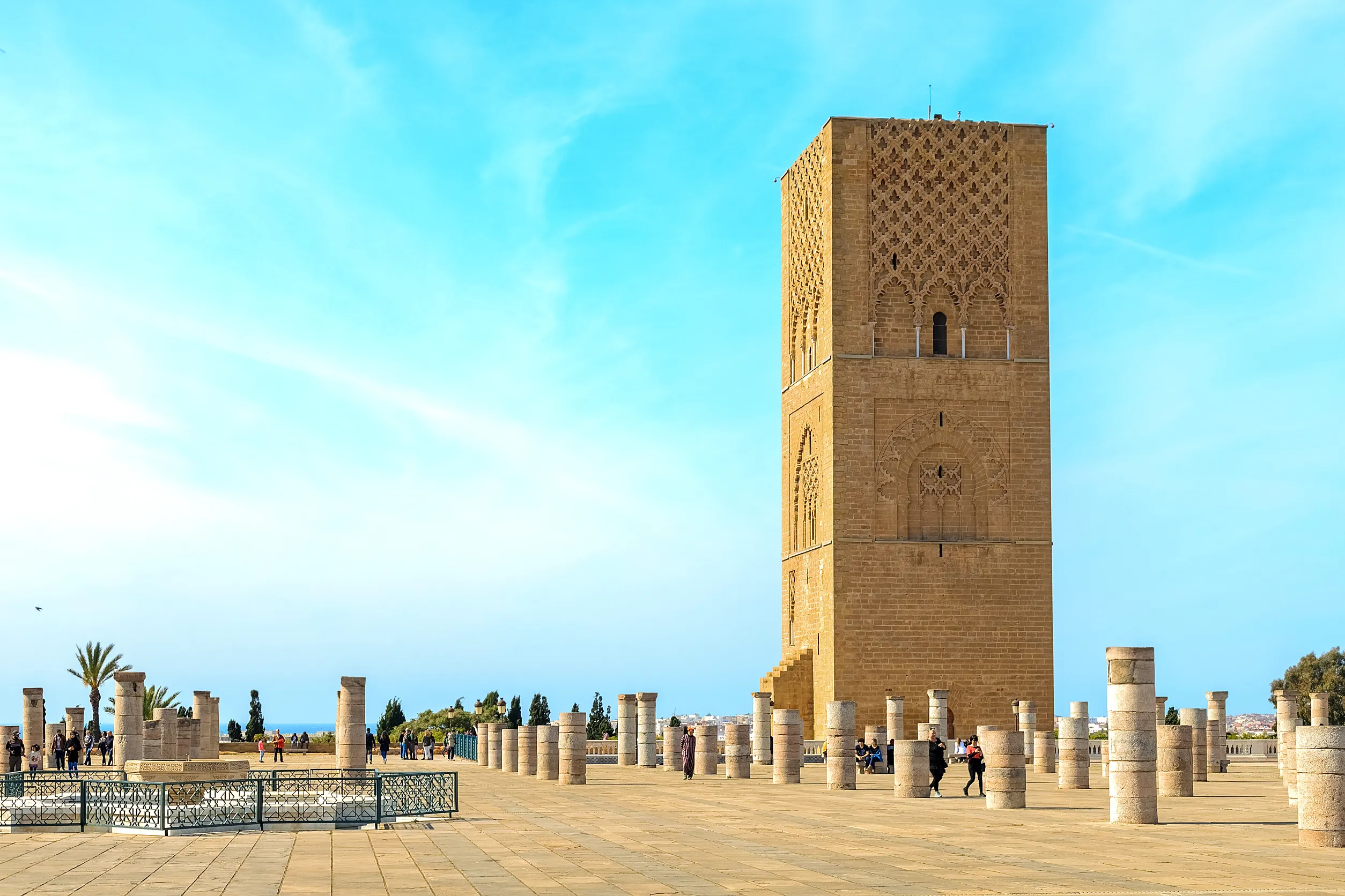 square with ruins and the hassan tower square with ruins and the hassan tower