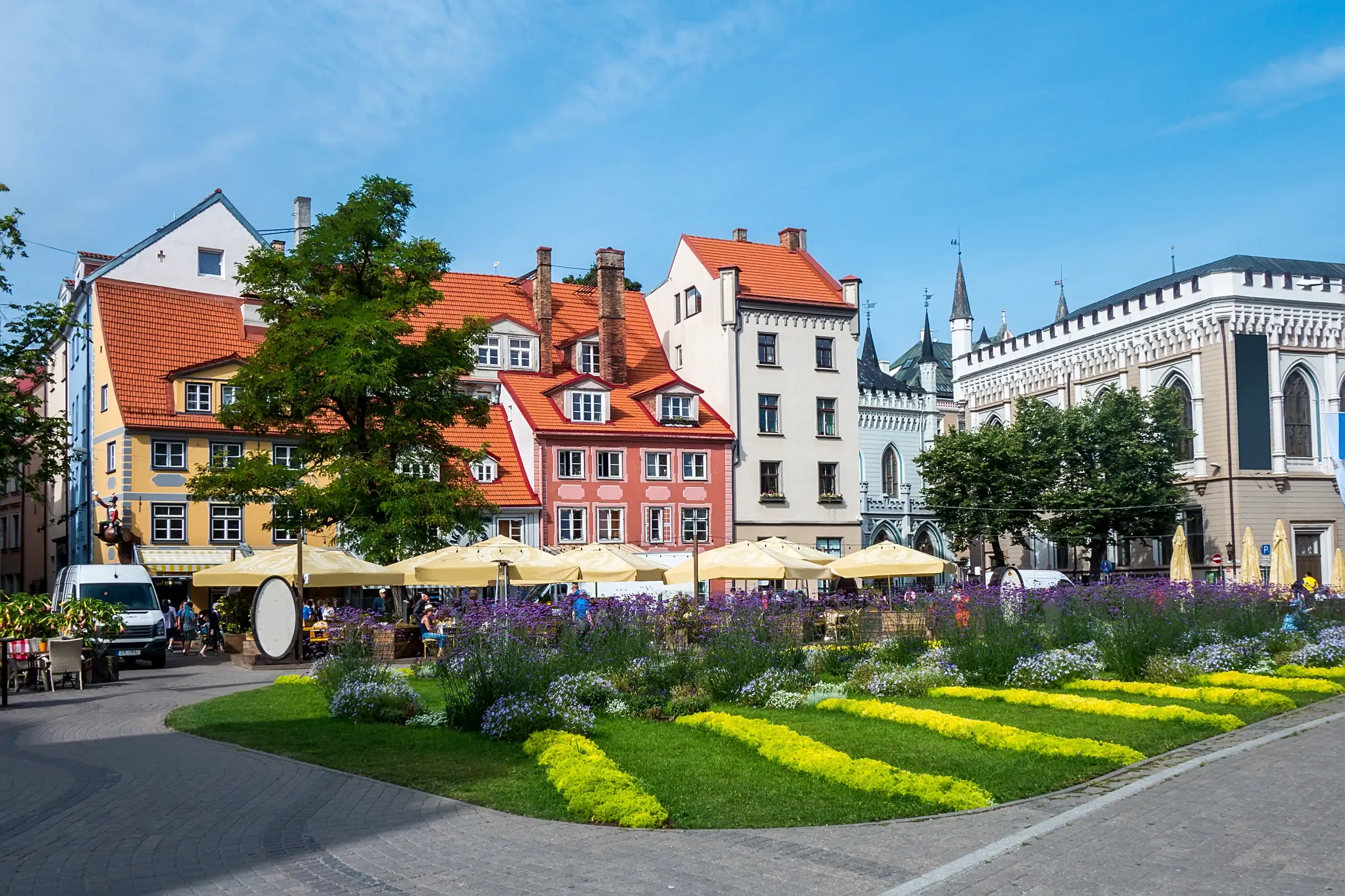 street view of downtown in riga city latvia street view of downtown in riga city latvia