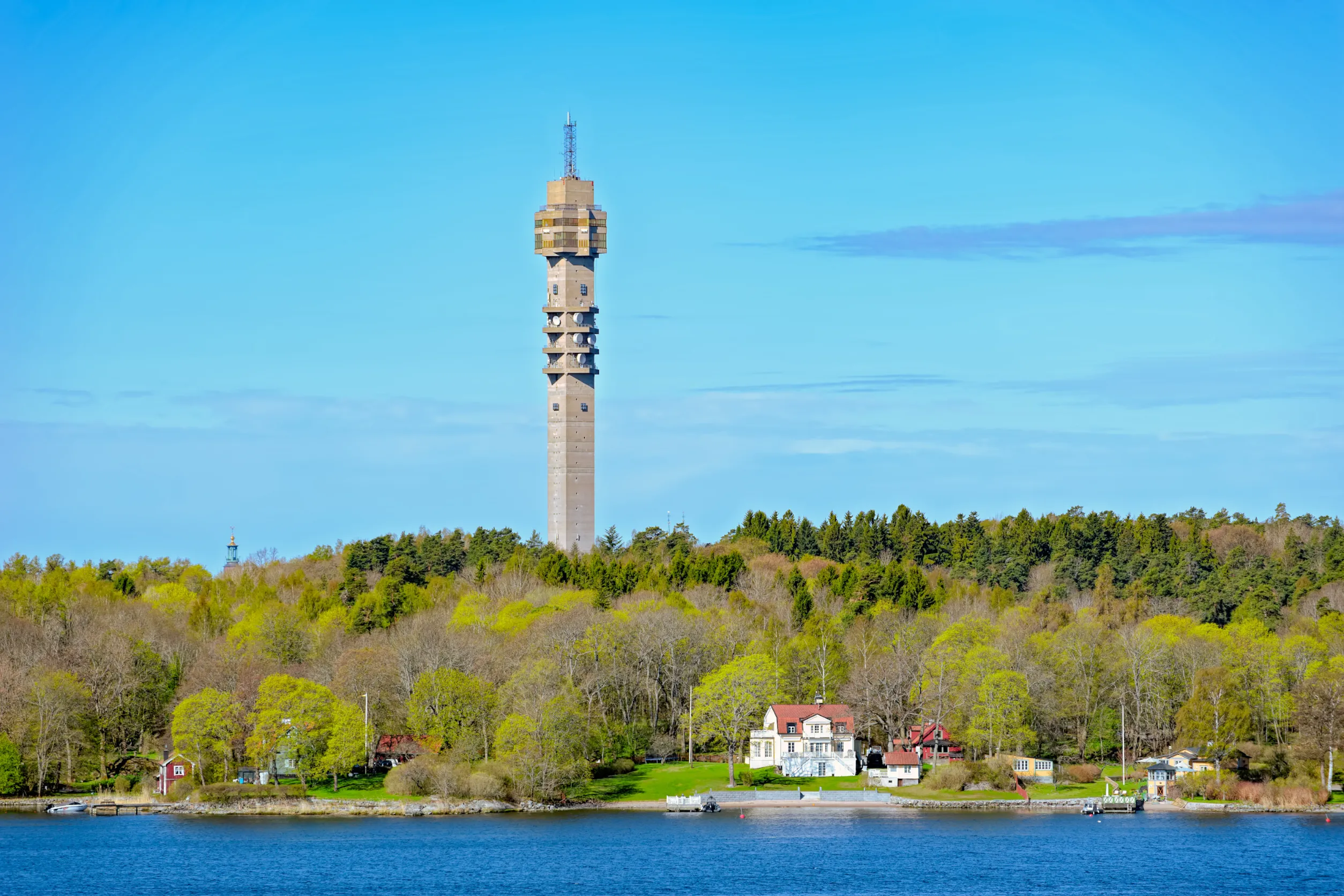 telecommunications tower kaknastornet in stockholm suburb sweden telecommunications tower kaknastornet in stockholm suburb sweden