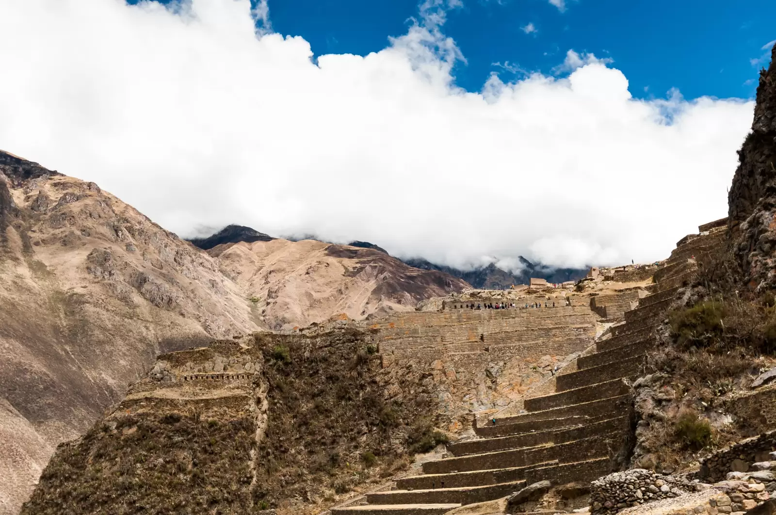 terraces of pisac in urubamba valley near cusco peru south america terraces of pisac in urubamba valley near cusco peru south america