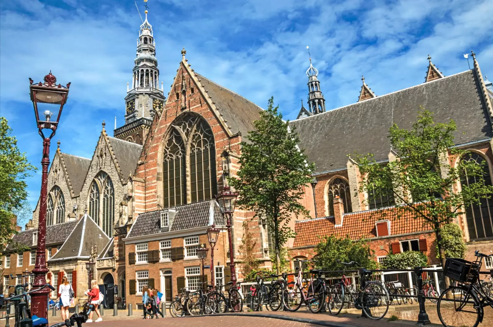 the famous old brick church in amsterdam netherland the famous old brick church in amsterdam netherland