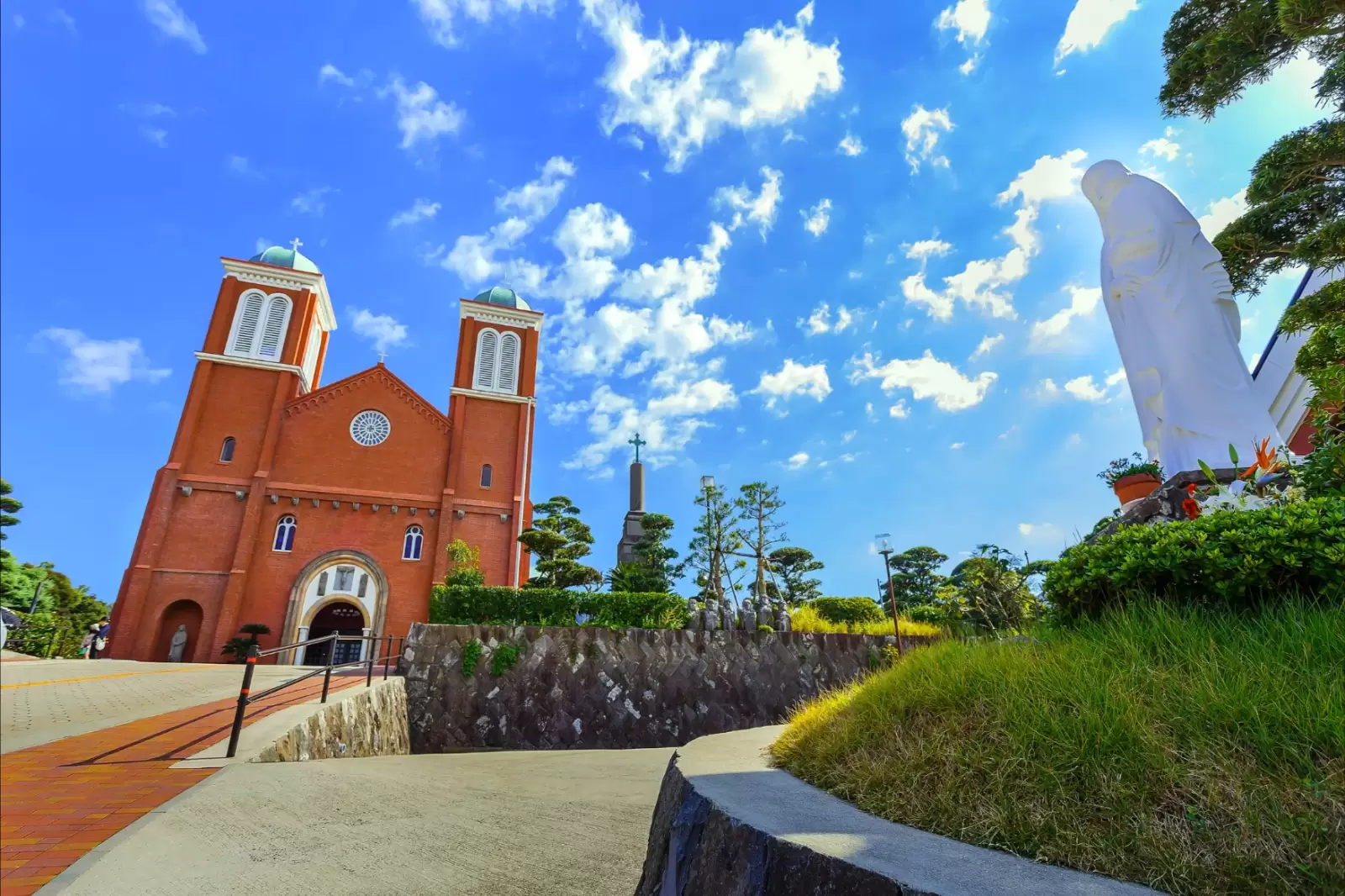 the famous urakami cathedral in nagasaki japan