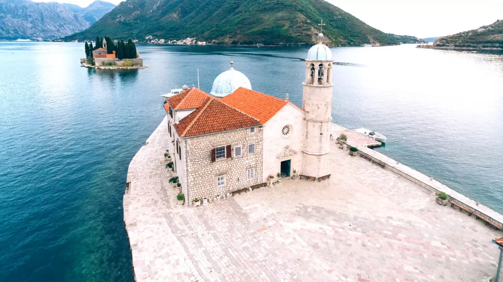 the island of gospa in montenegro the island of gospa in montenegro