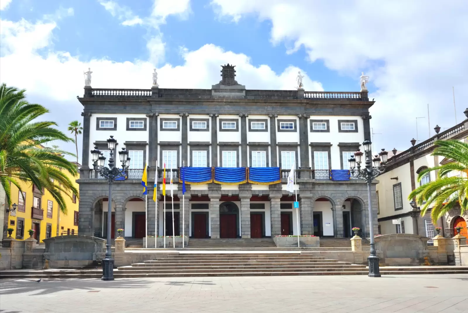 the old town hall building in las palmas de gran canaria spain