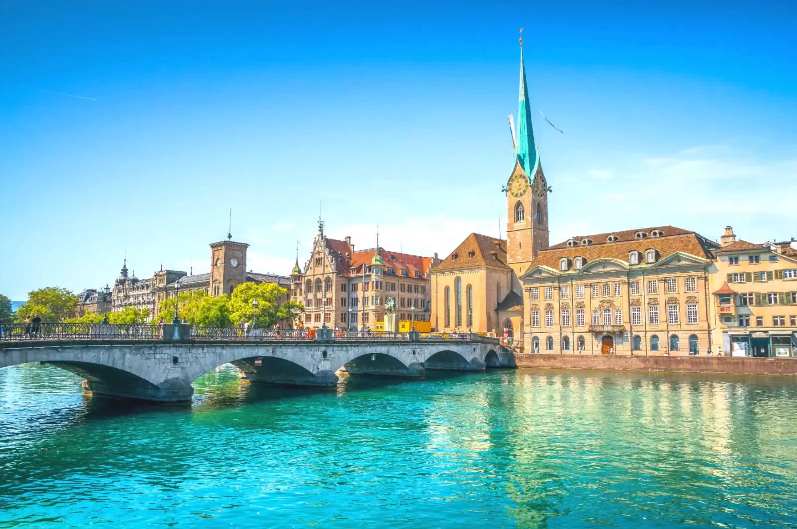 the view of the historic city center in zurich switzerland the view of the historic city center in zurich switzerland