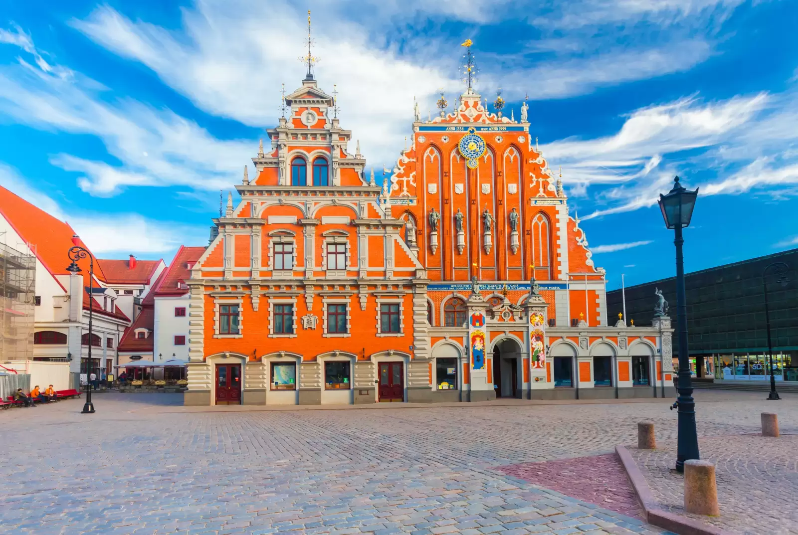 town hall square and the blackheads house are located town hall square and the blackheads house are located
