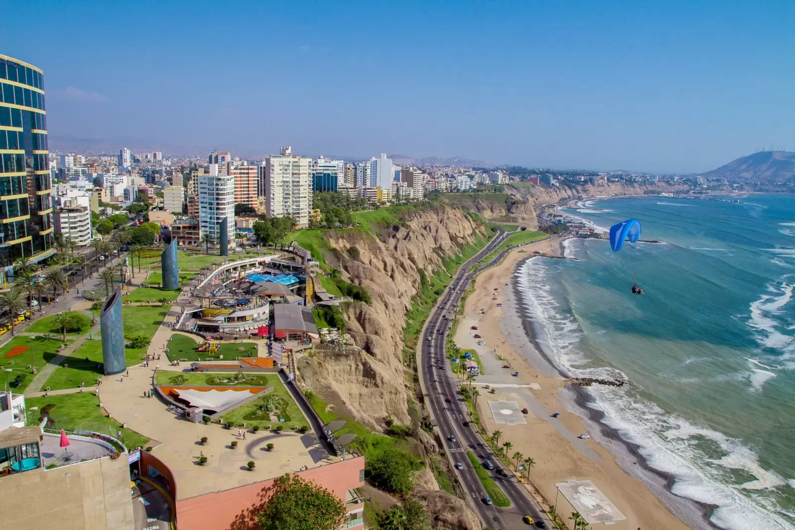 view of miraflores park lima peru view of miraflores park lima peru