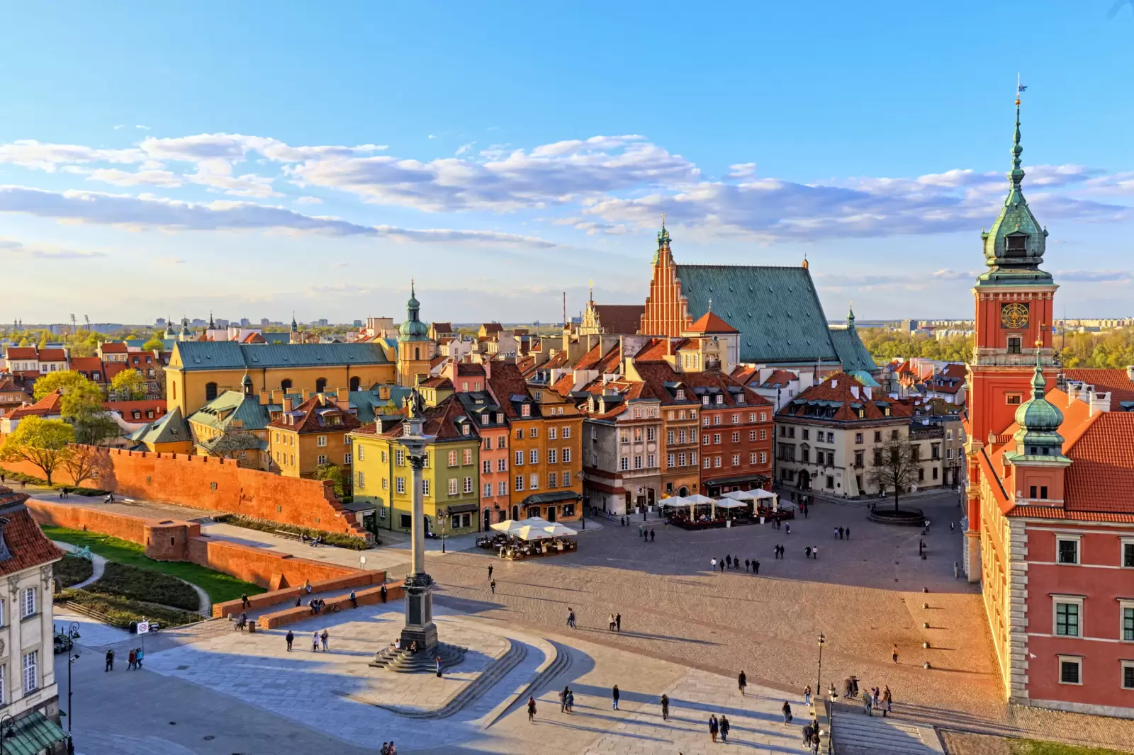 view of the old city in warsaw hdr high dynamic range