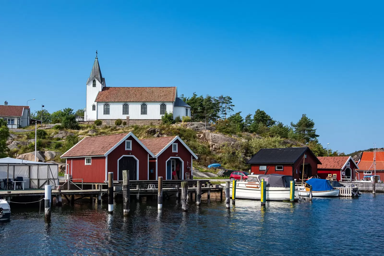 view to the city hamburgsund in swede view to the city hamburgsund in swede