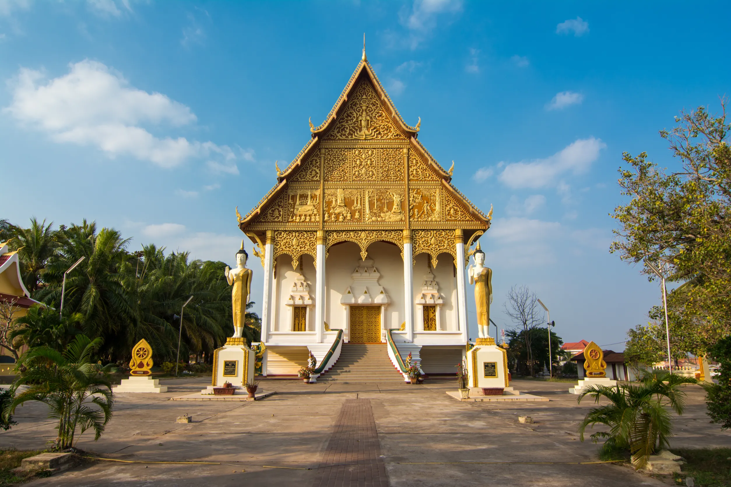 wat that luang neua vientiane laos is the residence of the supreme